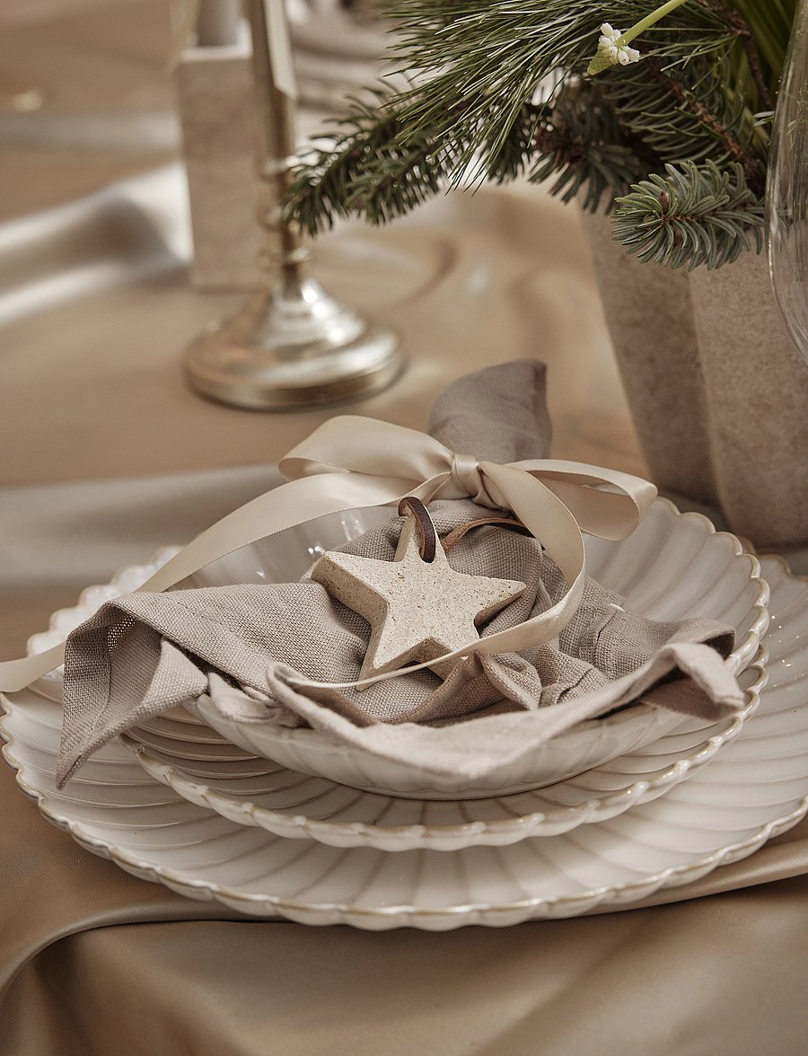 Lene Bjerre - Camille dinner plate - praetaldrikud - off white - 5