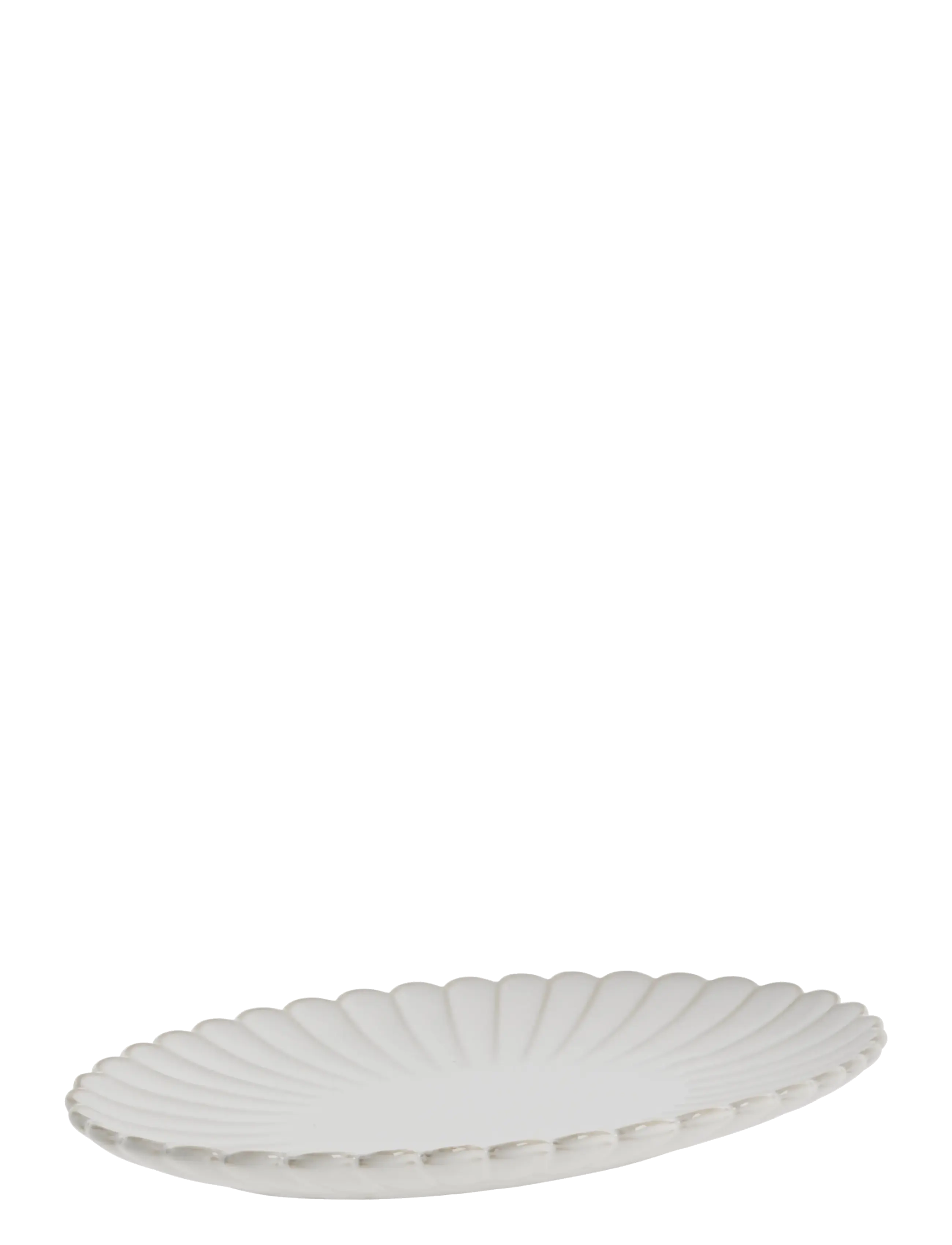 Lene Bjerre Camille tray 30.5x21x3 cm. Off White - Tableware - WHITE / white