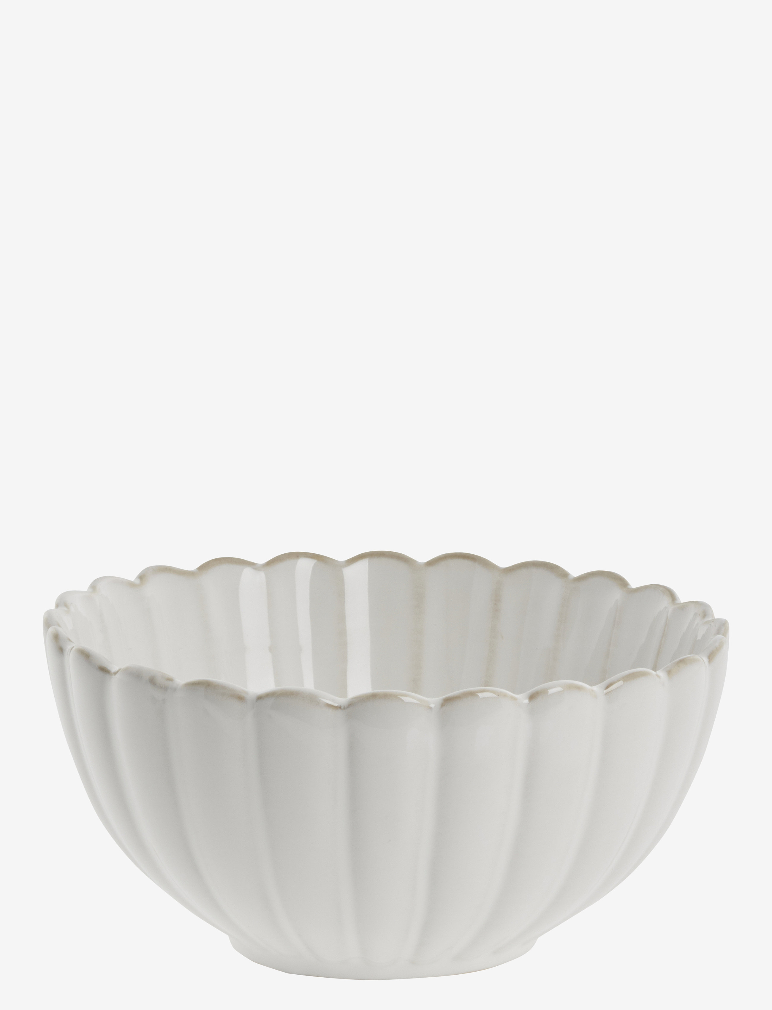 Lene Bjerre Camille Skål, Serving Skål, Creme, Str: 15X15X7.5CM