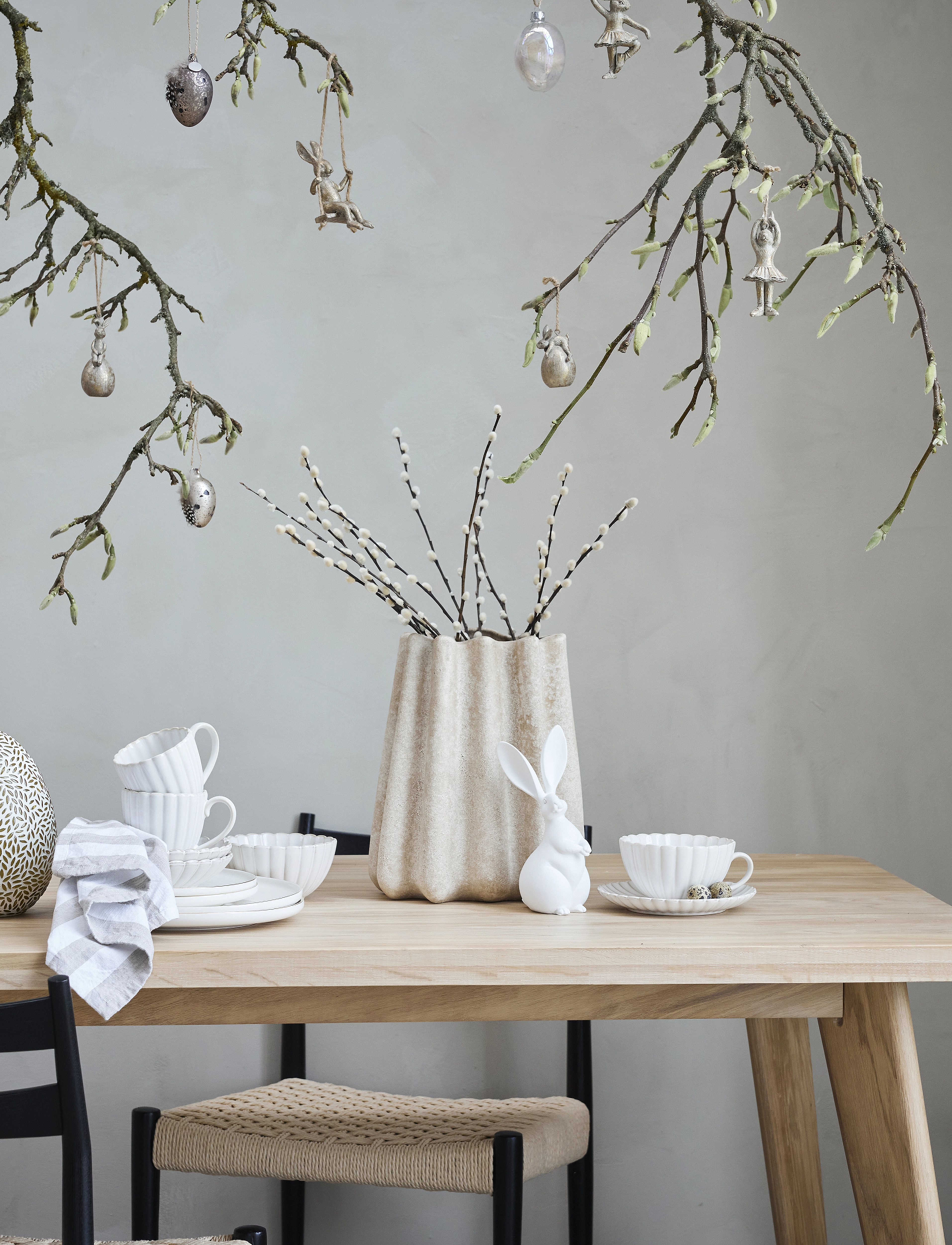 Lene Bjerre - Camille cup/saucer - tējas krūzes - off white - 4