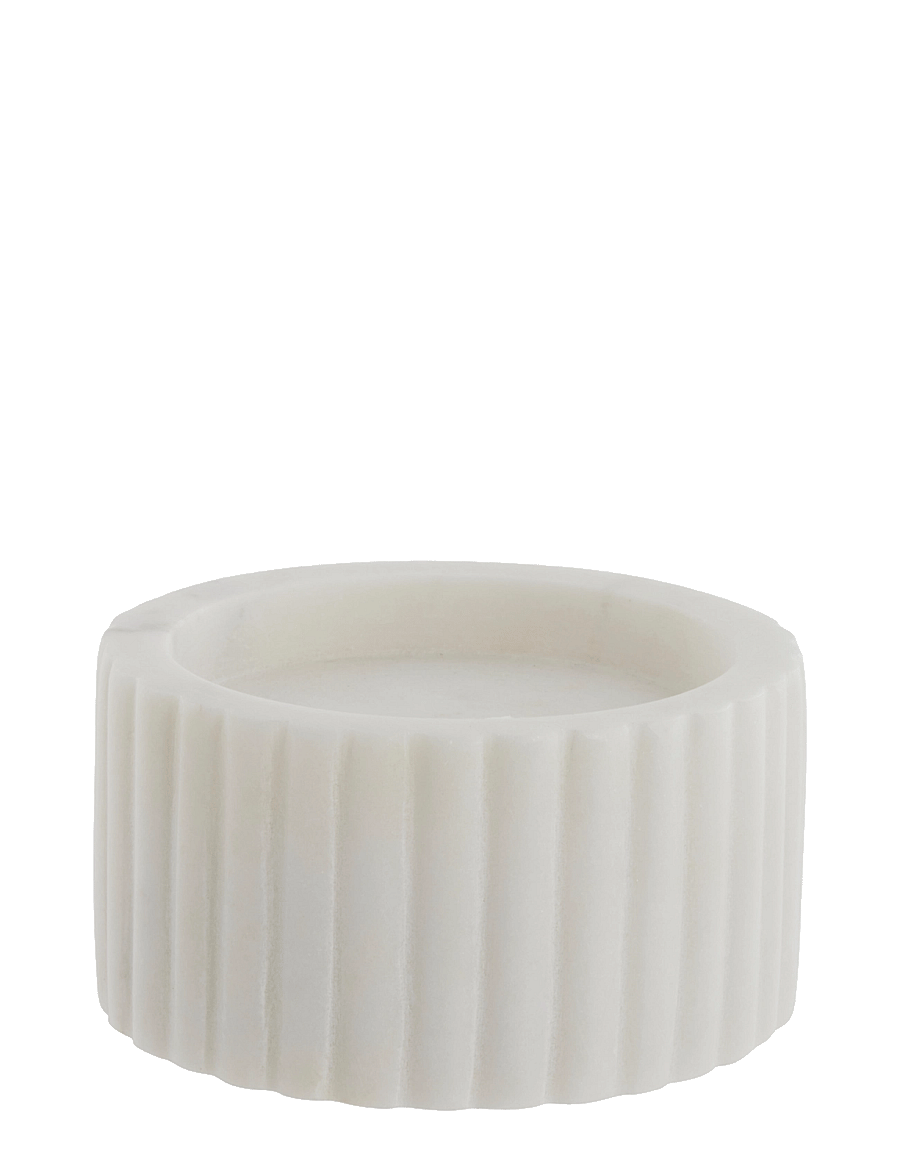Lene Bjerre - Eliana candlestick 10x10x5 cm. White - kerzenständer - white - 1