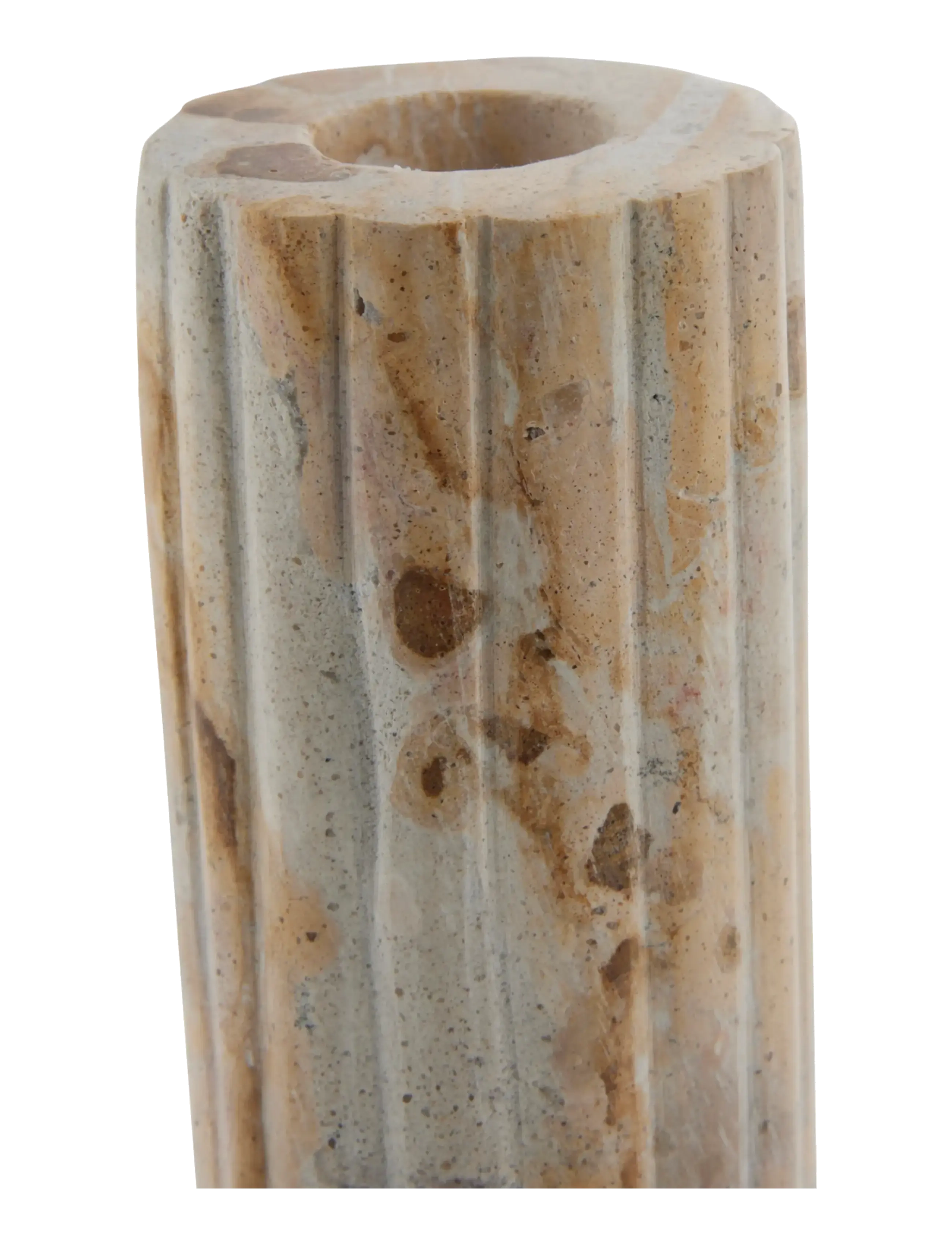 Lene Bjerre Eliana candlestick 4.5x4.5x12.5 cm. Linen - View all - BEIGE / beige
