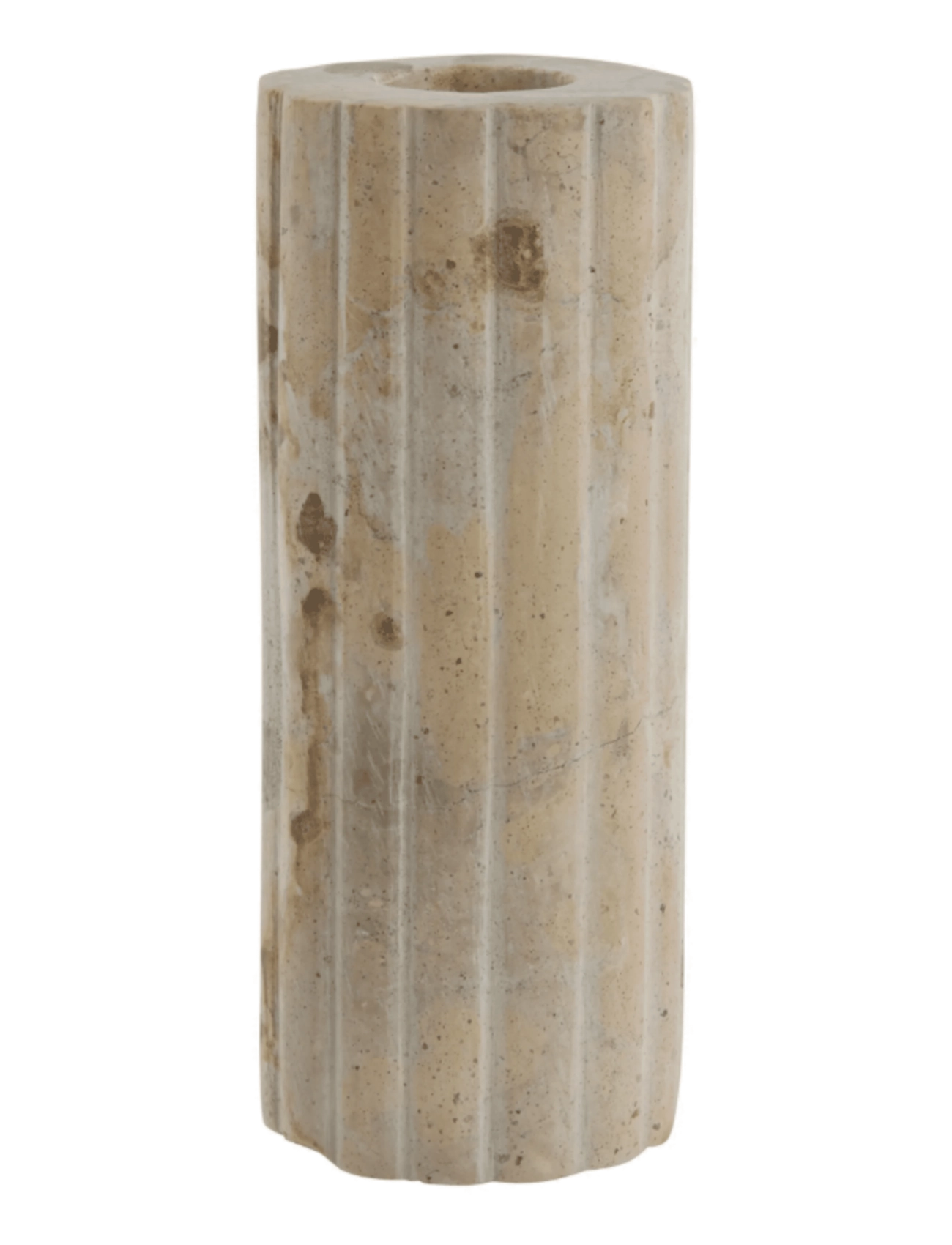 Lene Bjerre Eliana candlestick 4.5x4.5x12.5 cm. Linen - Interior - BEIGE / beige