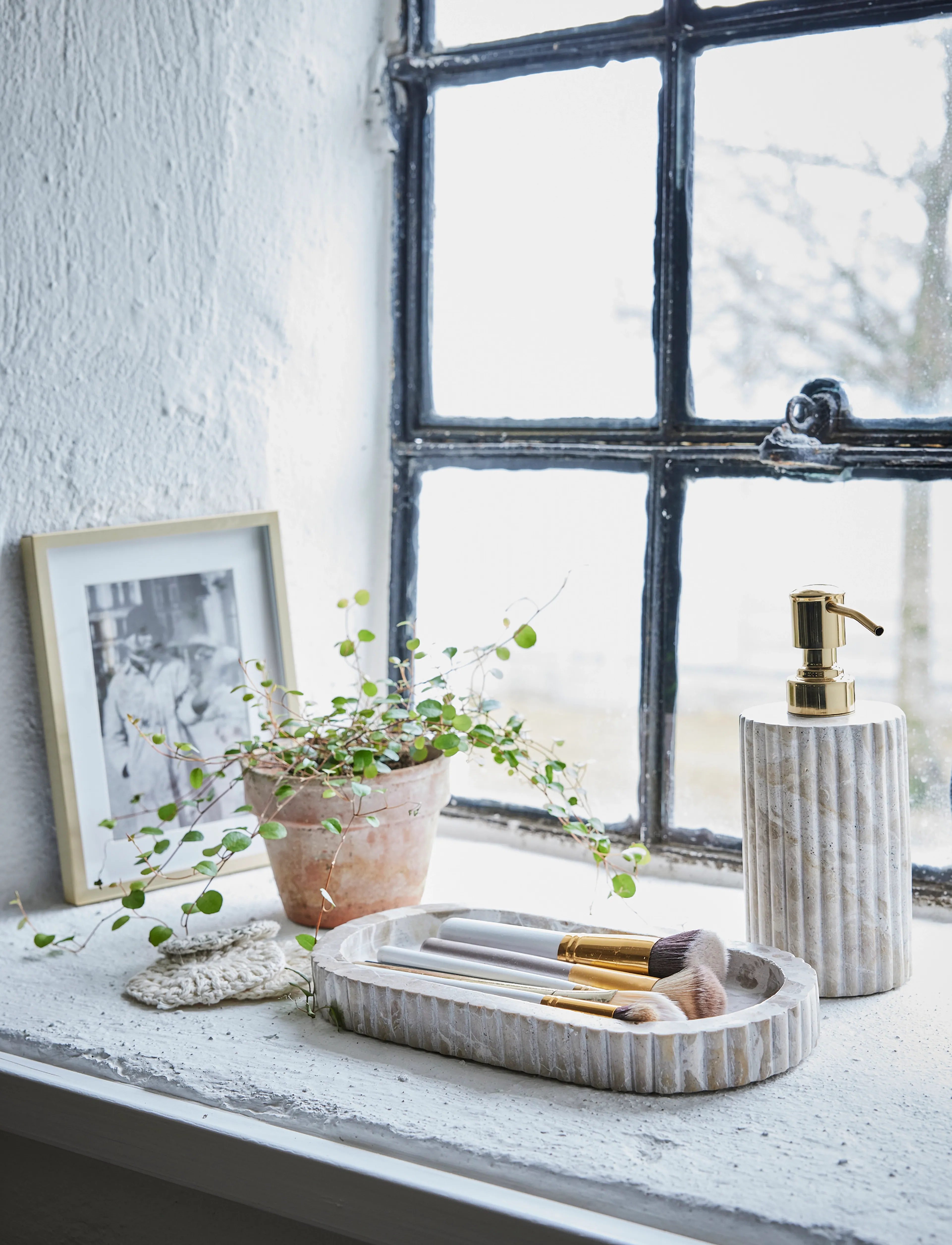 Lene Bjerre Eliana Tray 25X12.5X2.5 Cm. Linen, 25X 2.5X 12.5 cm, Dining & Table Accessories, Beige - Trays, Homeware