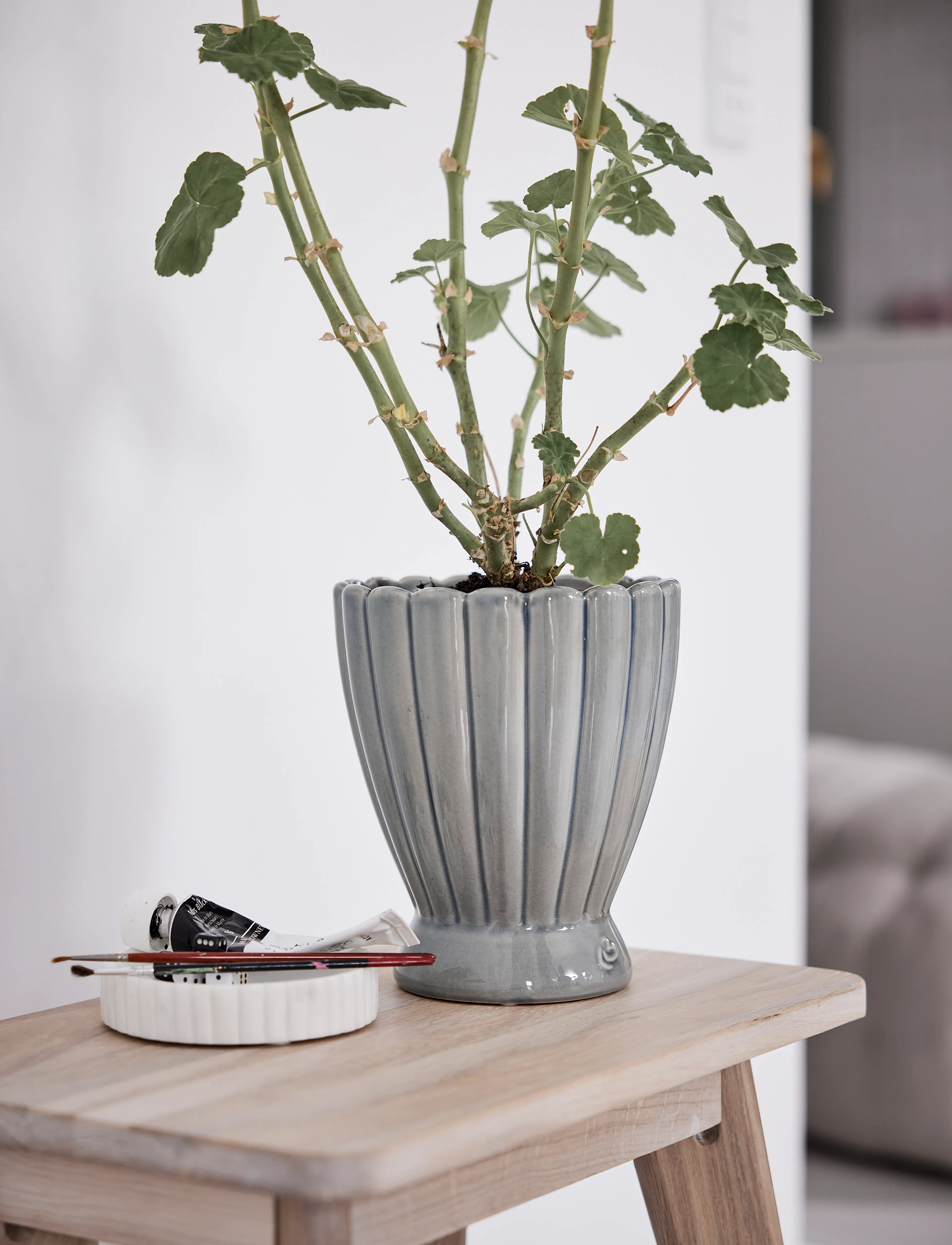 Lene Bjerre Eliana Soap Dish 12X12X2.5 Cm. White, 12X 2.5X 12 cm, Bathroom Interior, Weiß - Pumps & Cups, Homeware