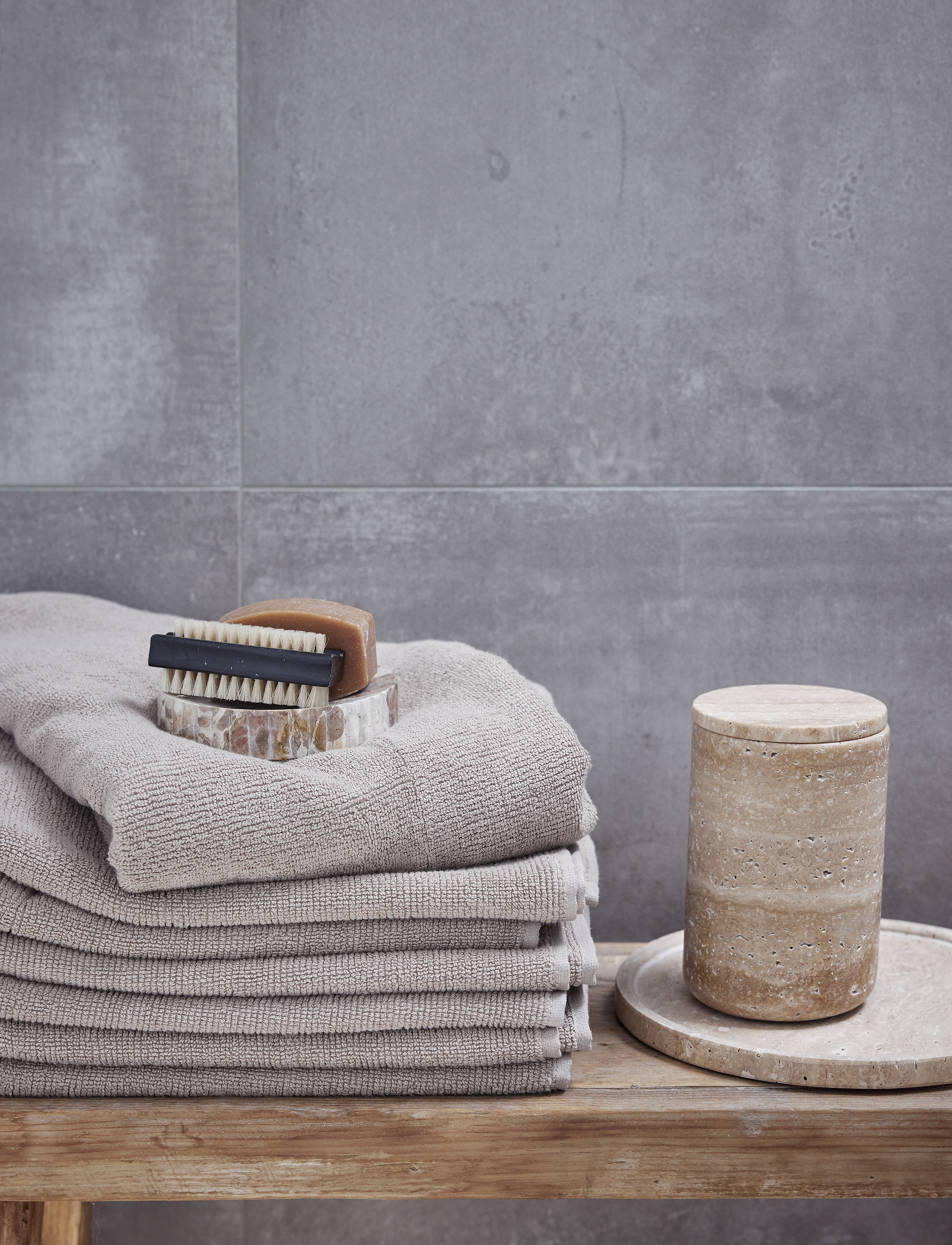 Lene Bjerre Travina Fad, 19.5X19.5X2 cm, Dining & Table Accessories, Beige - Trays, Homeware