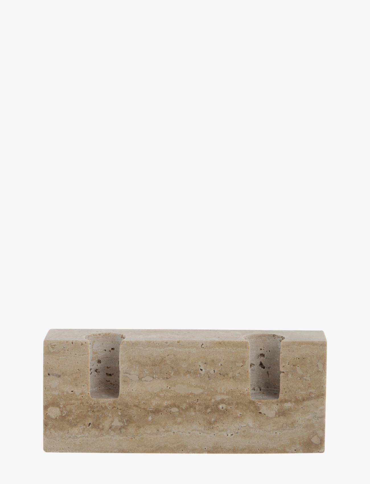 Lene Bjerre Travina Stage, H6 cm, Candlesticks & Lanterns, Beige - Candlesticks, Homeware