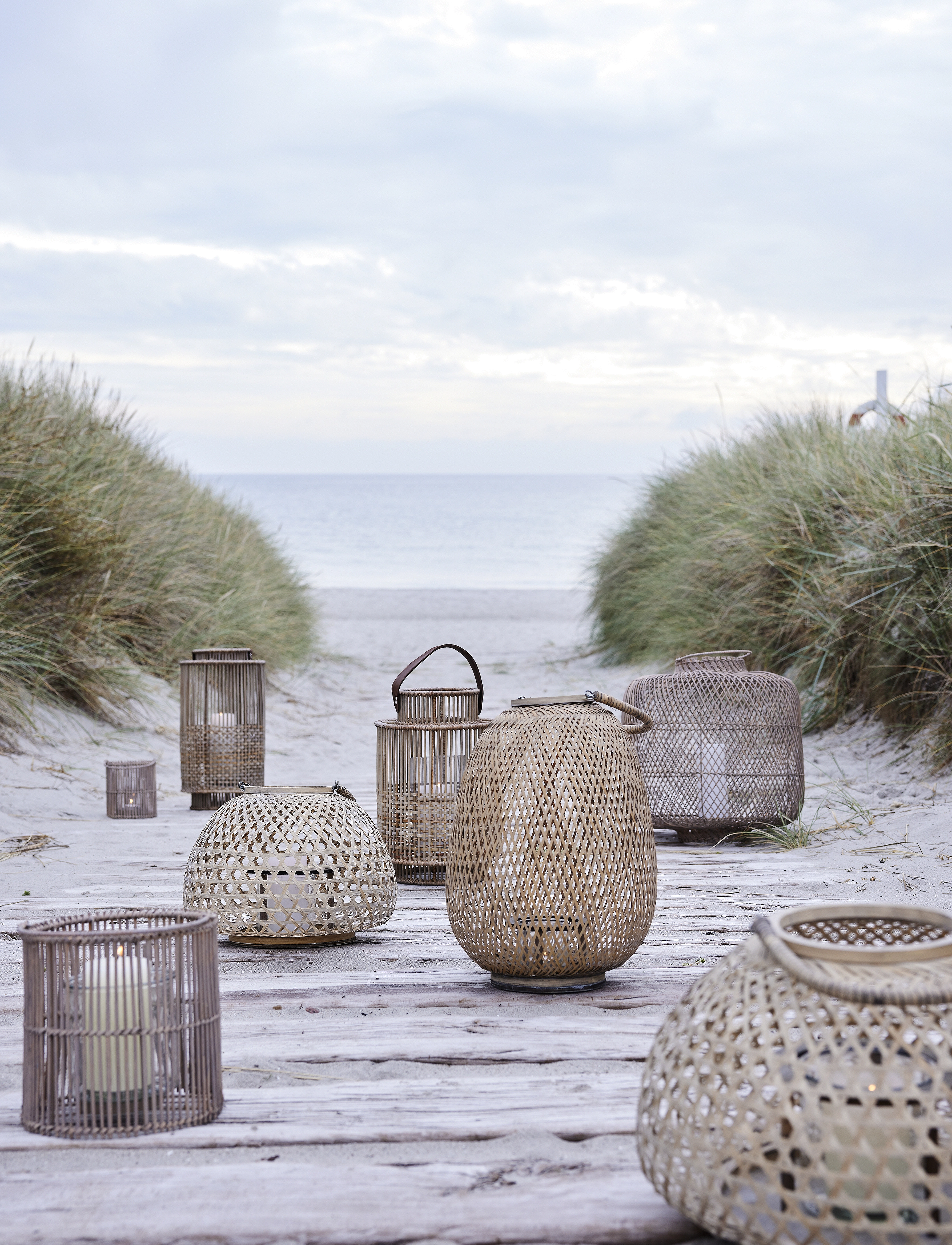 Lene Bjerre - Harper lantern - laternen - nature/grey - 2