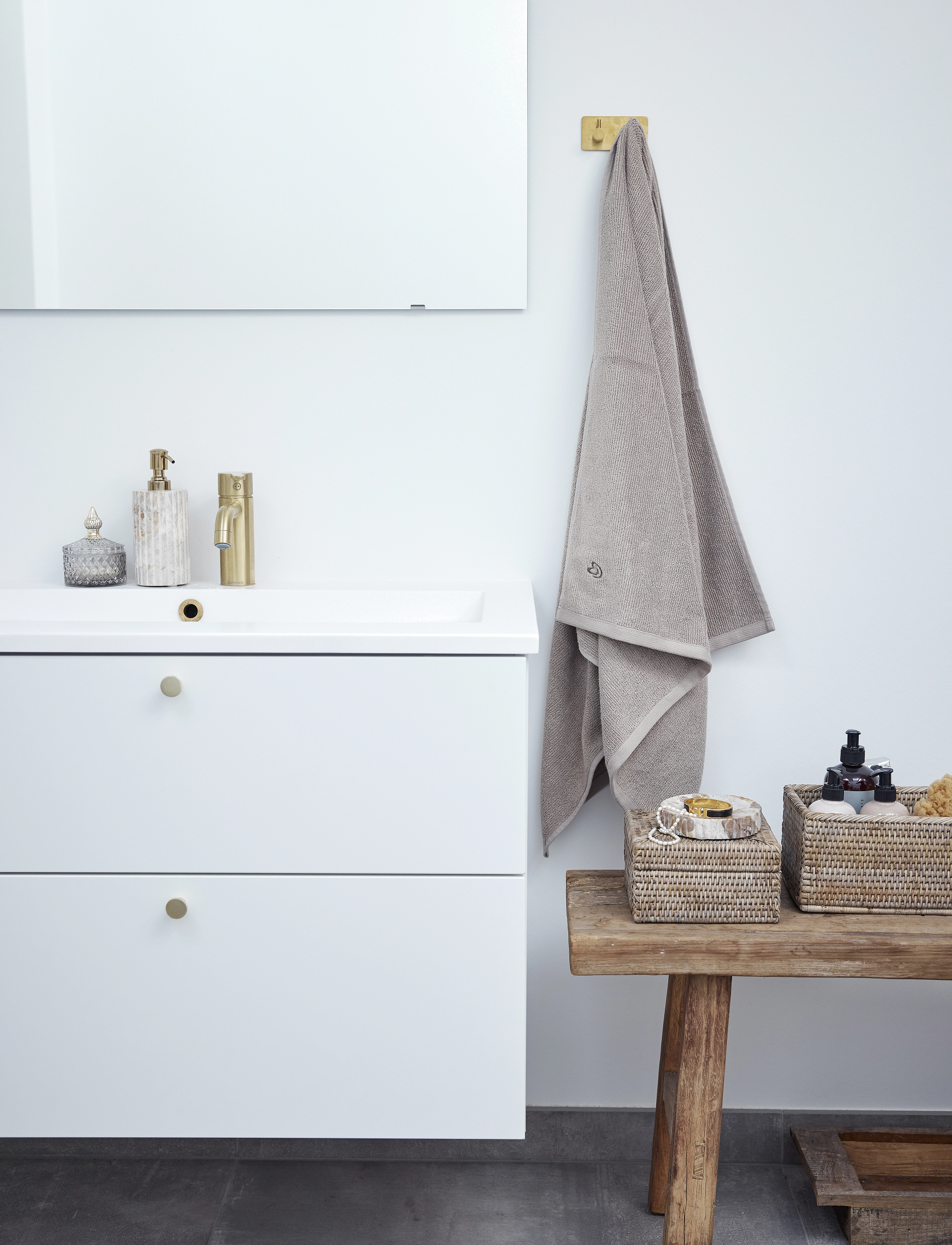 Lene Bjerre Norah Æske, 18X18X10 cm, Storage, Braun - Storage Baskets, Homeware