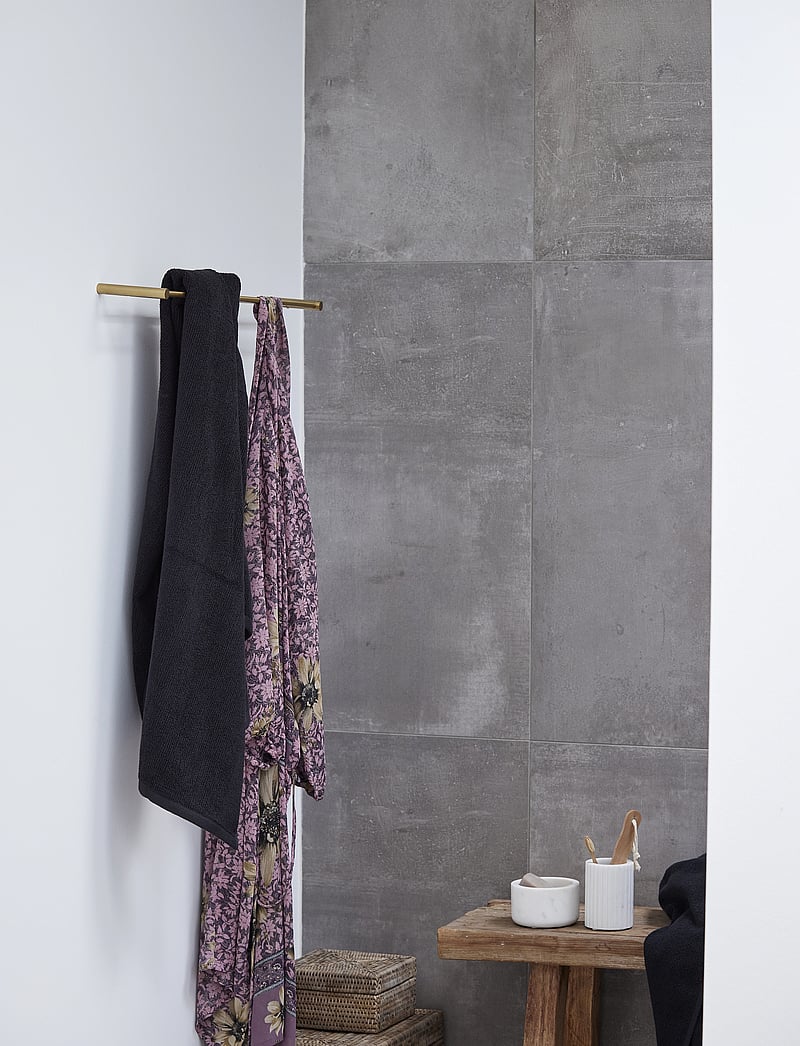 Lene Bjerre - Molli towel - saunalinad - black - 0