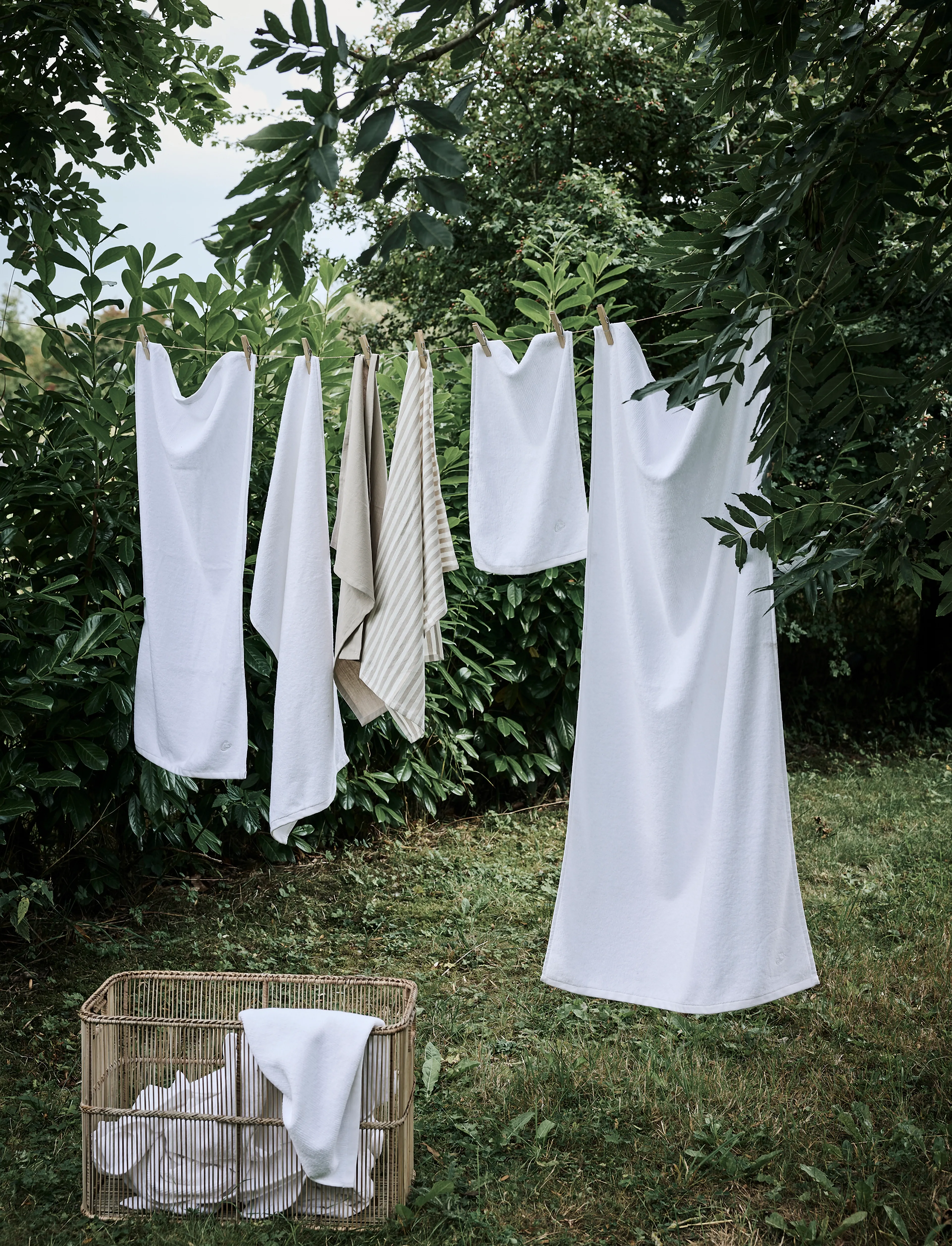 Lene Bjerre Molli Wash Cloth 30X30X Cm. White, 30X X 30 cm, Towels & Bath Towels, Weiß - Face Homeware