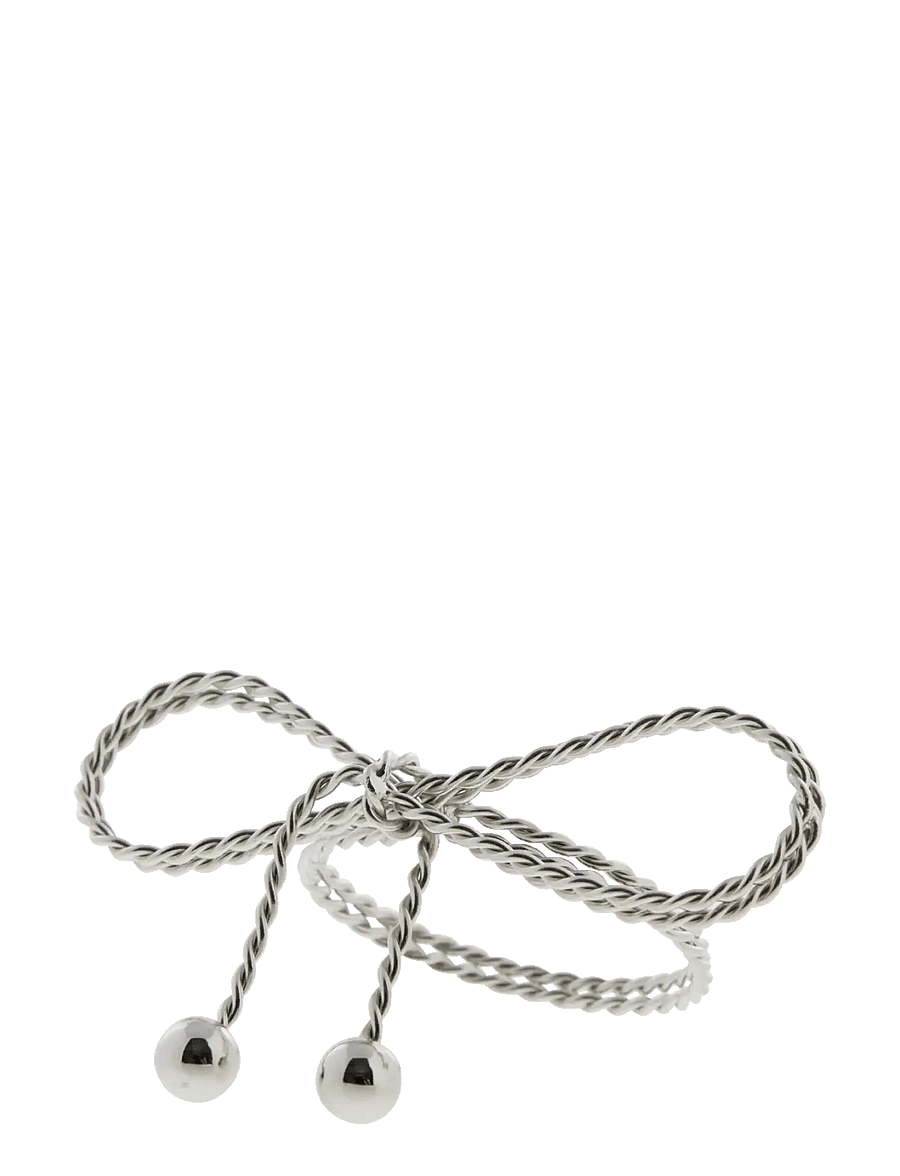 Lene Bjerre - Sigrid napkin ring 8x5x5 cm. Silver - serviettenringe- & halter - silver - 1