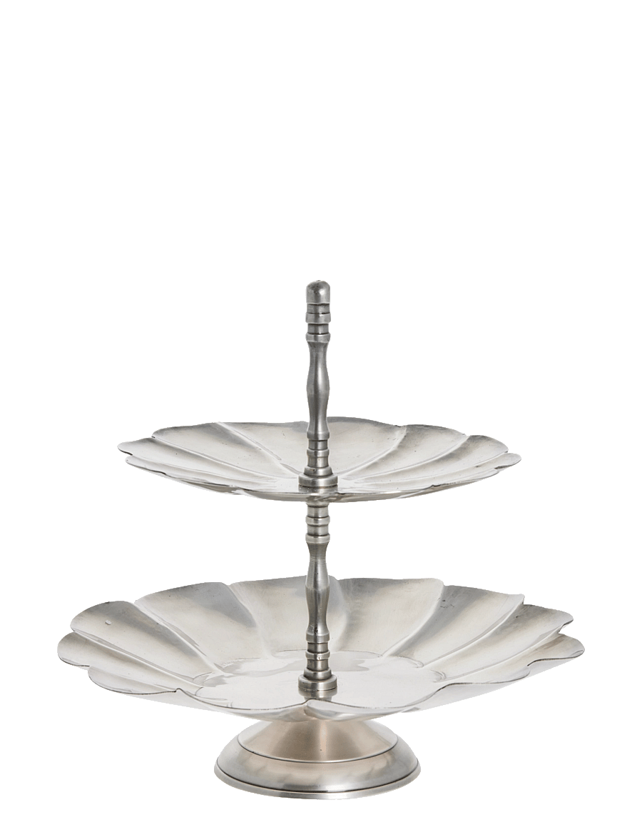 Lene Bjerre - Philine centre piece 19.5x19.5x23 cm. Ant. Silver - serving platters - silver - 0