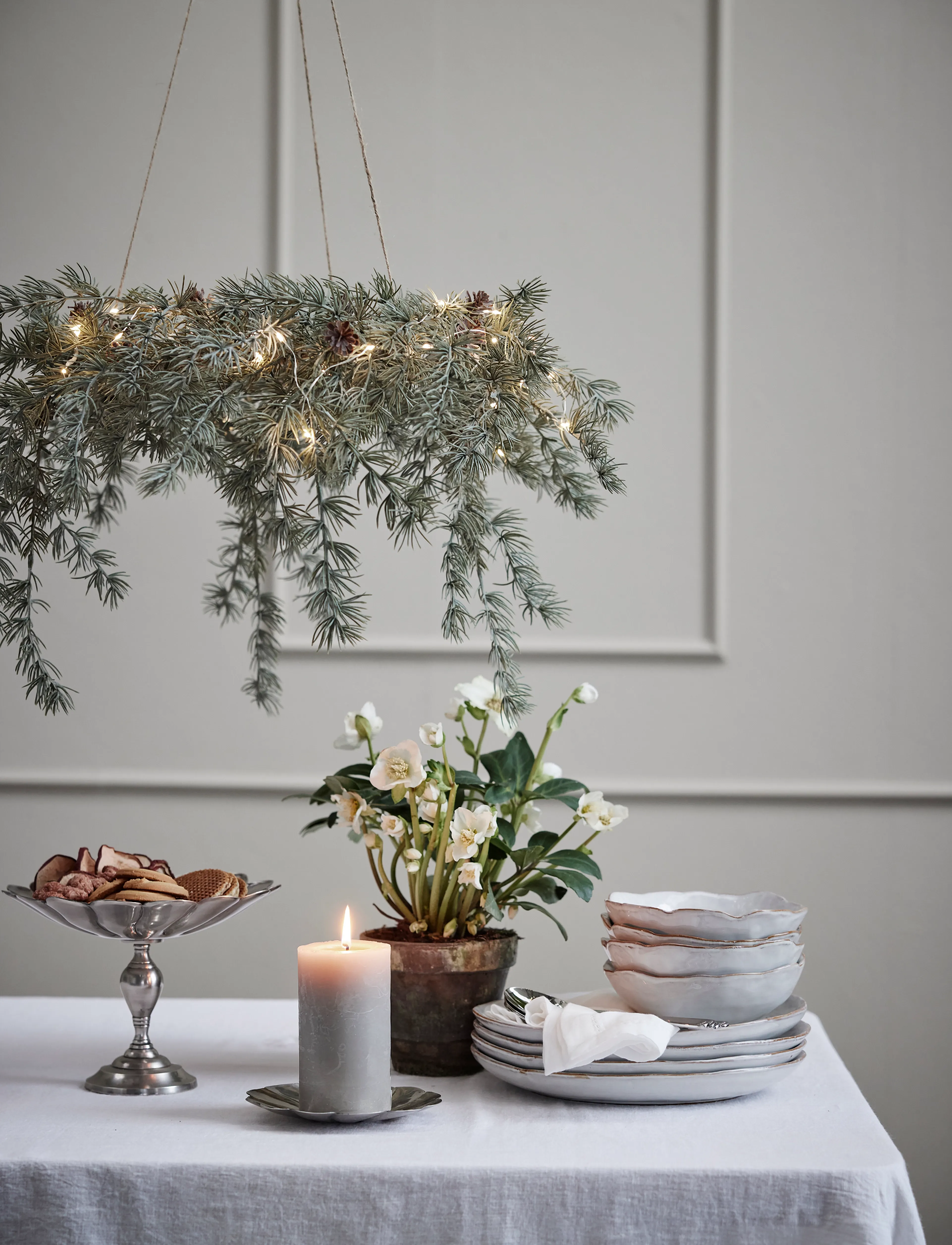 Lene Bjerre Philine Tray 15.5X15.5X1.5 Cm. Ant. Silver, 15.5X 1.5X 15.5 cm, Dining & Table Accessories, Silber - Trays, Homeware
