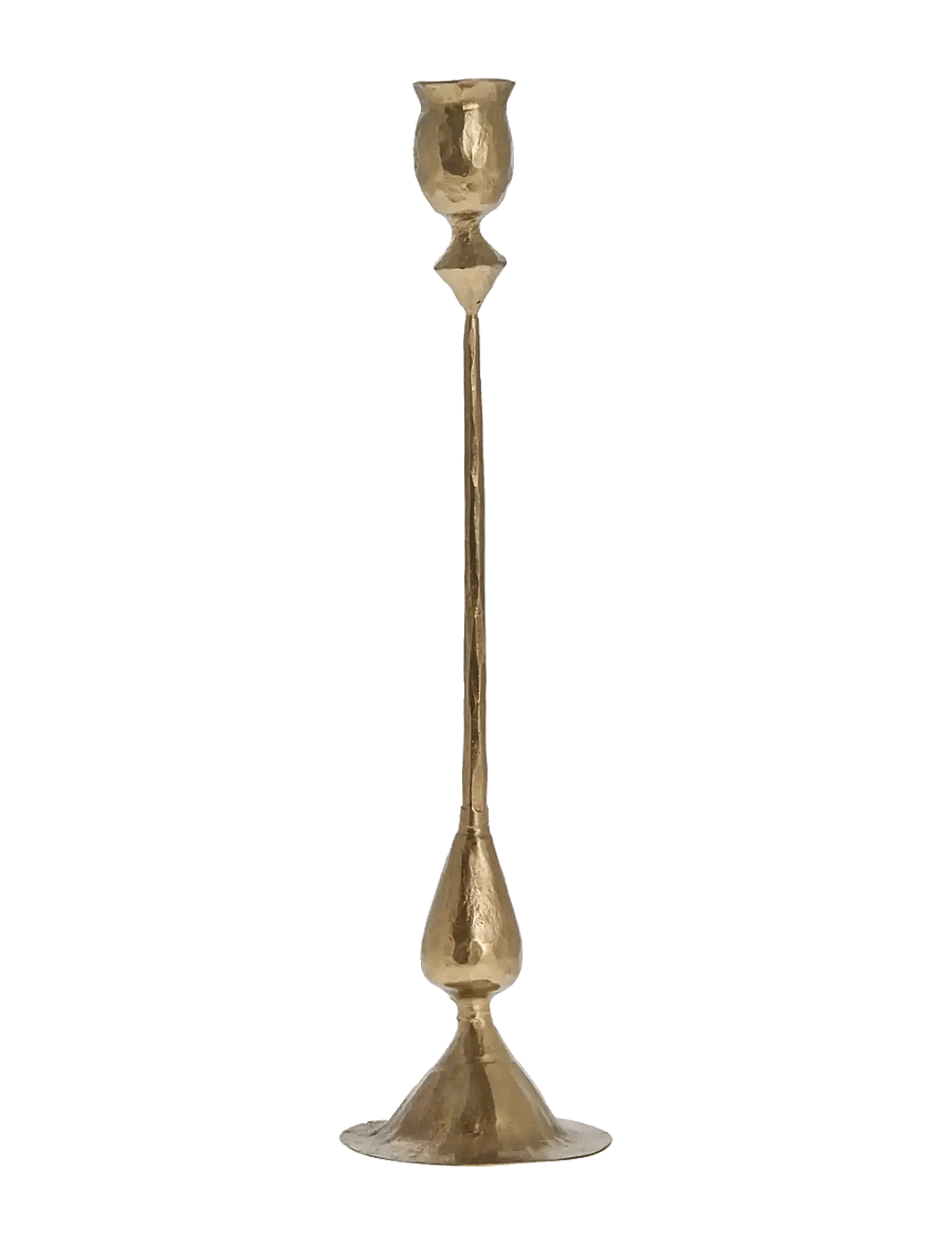 Lene Bjerre - Ingrid candlestick 7x7x33.5 cm. L. Gold - candlesticks - gold - 1
