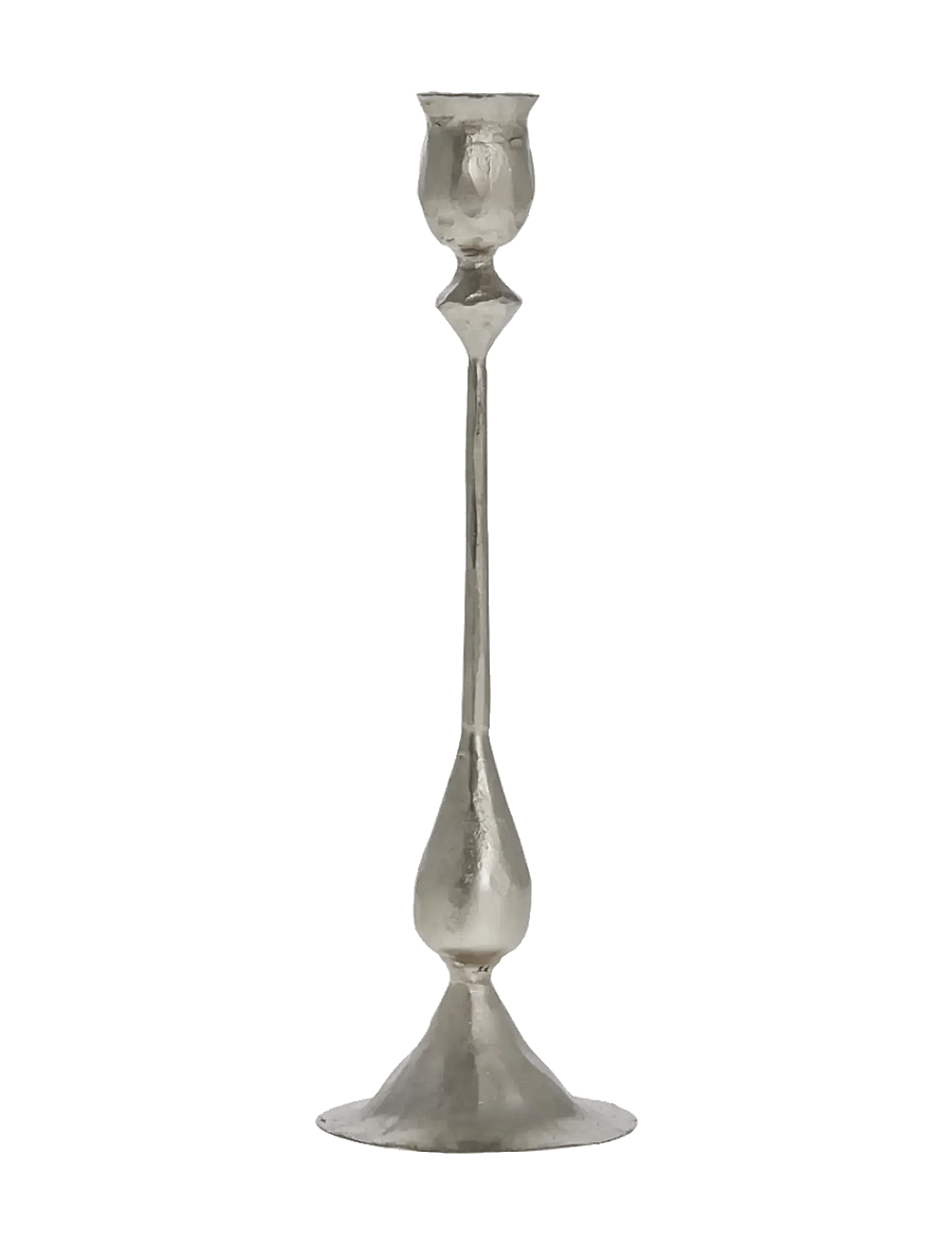 Lene Bjerre - Ingrid candlestick 7x7x27 cm. Silver - lysestager - silver - 1