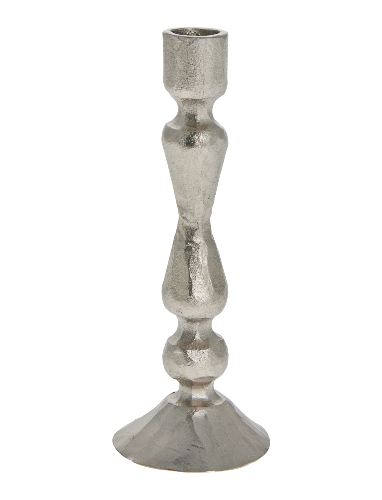Lene Bjerre Ingrid candlestick 4x4x12 cm. Silver - Lysestager & Fyrfadsstager - SILVER / silver