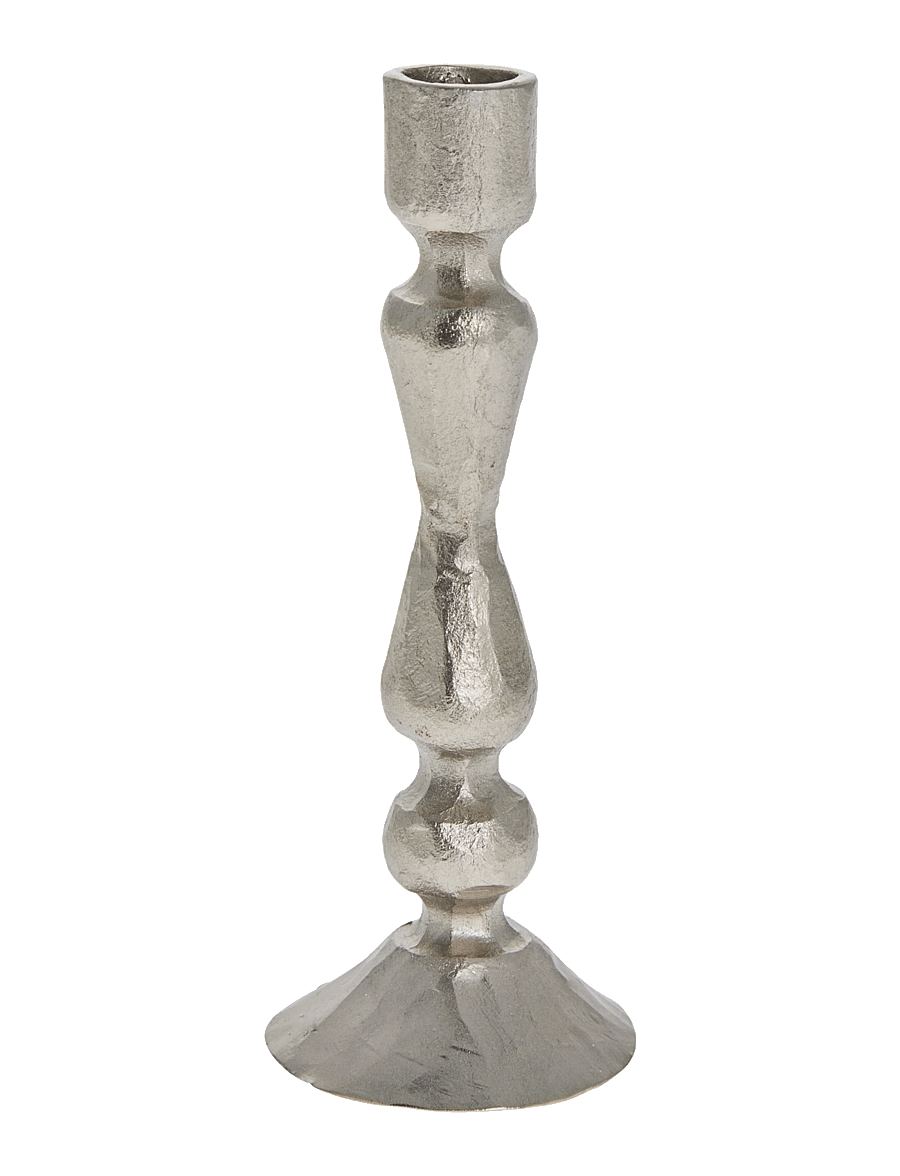 Lene Bjerre - Ingrid candlestick 4x4x12 cm. Silver - candlesticks - silver - 1