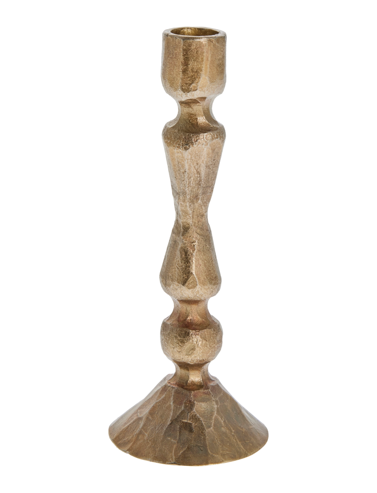 Lene Bjerre Ingrid Candlestick 4X4X12 cm. L. Gold, 4X 12X 4 cm, Gold, Candle & Tealight Holders > Candle Holders, Unisex