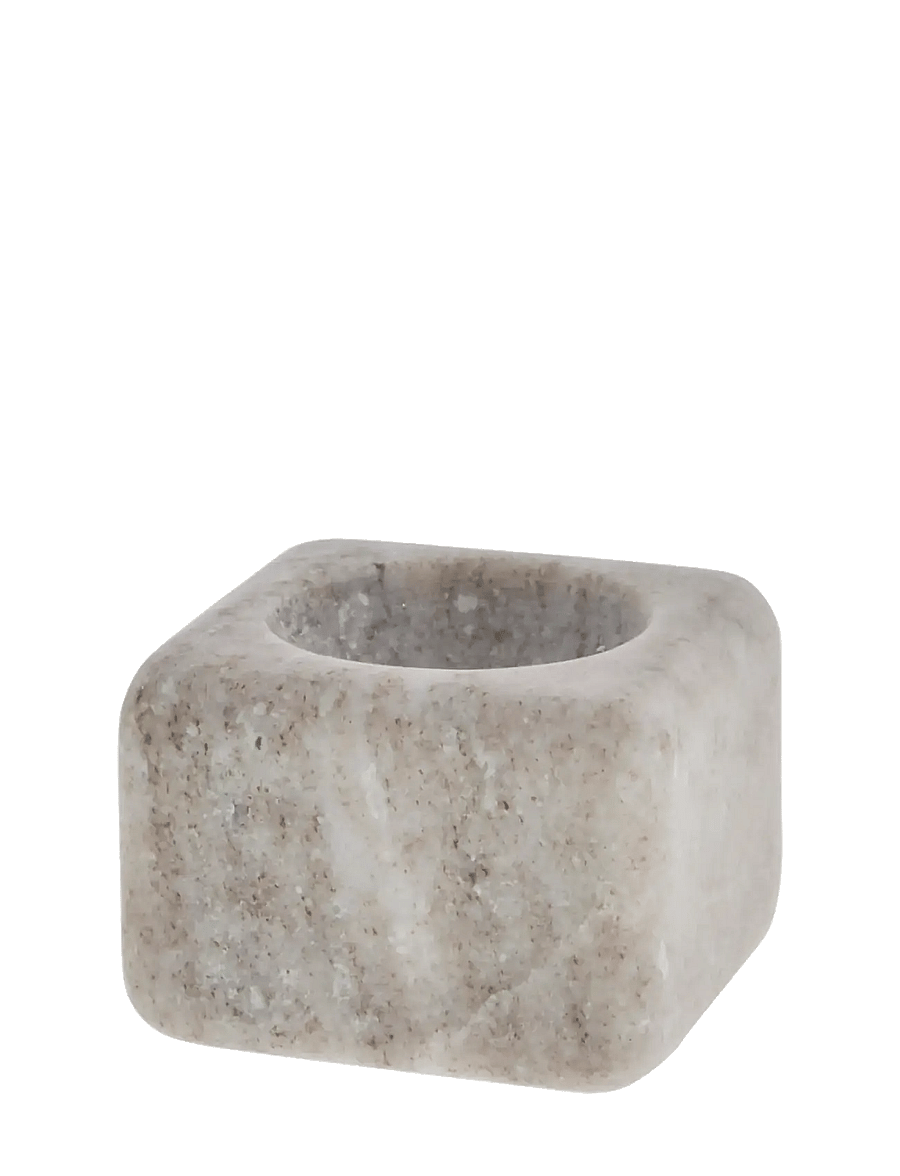 Lene Bjerre - Elina salt cellar 7x7x5 cm. D. Linen - kitchen jars - beige - 0