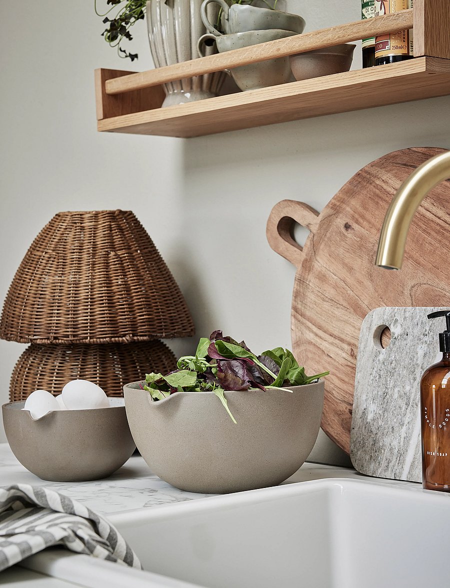 Lene Bjerre - Elina chopping board 30x20x1.5 cm. D. Linen - lõikelauad - beige - 2