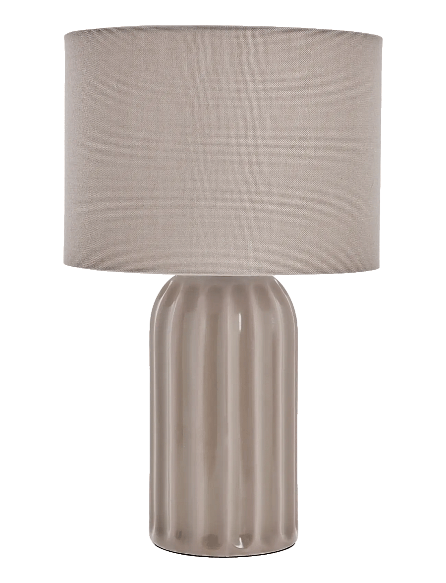 Lene Bjerre - Nemia table lamp 25x25x41.5 cm. Linen - table lamps - beige - 1