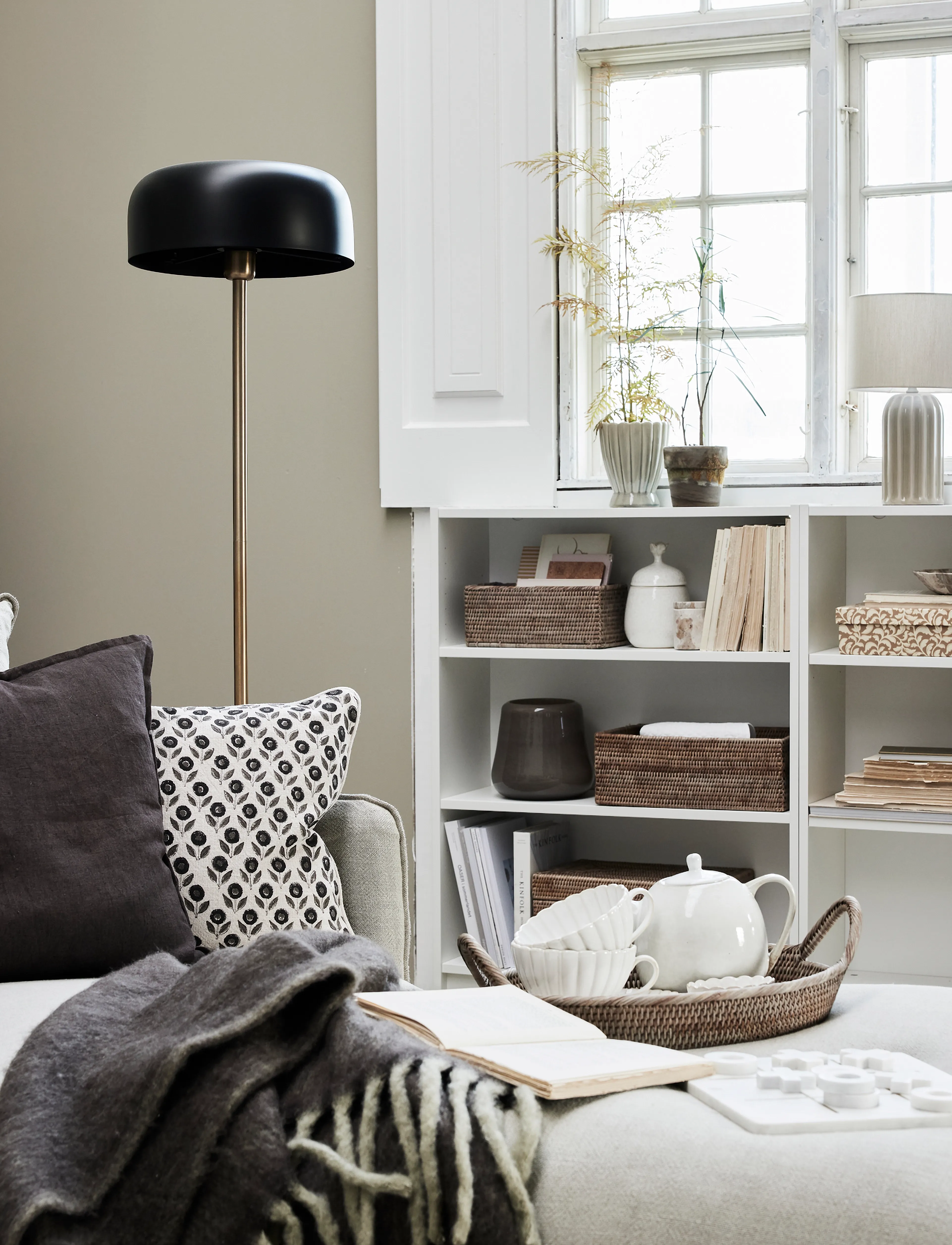 Lene Bjerre - Nemia table lamp 25x25x41.5 cm. Linen - table lamps - beige - 4