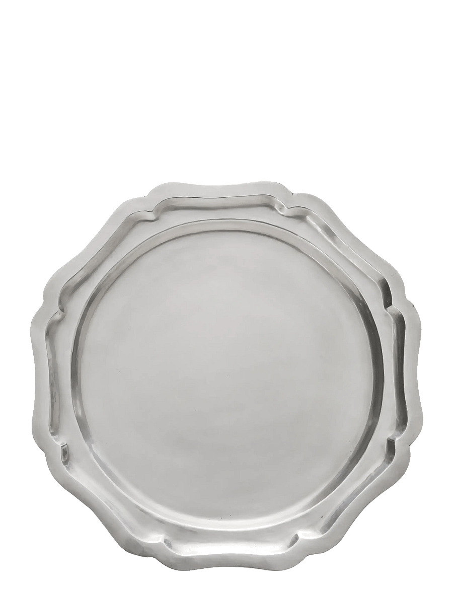 Lene Bjerre - Philine charger plate 31x31x2 cm. Ant. Silver - vaagnad ja roogade serveerimisalused - silver - 1