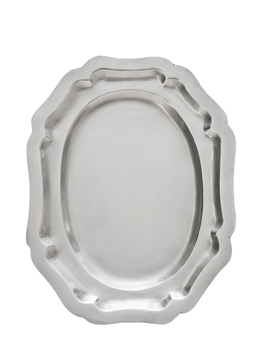 Lene Bjerre - Philine tray 24x18.5x1.5 cm. Ant. Silver - kandikud - silver - 0