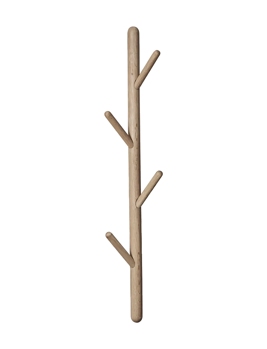 Lene Bjerre - Ellie coat rack 17x10x75 cm. Natural oiled - mantlinagid ja riiulid - brown - 0