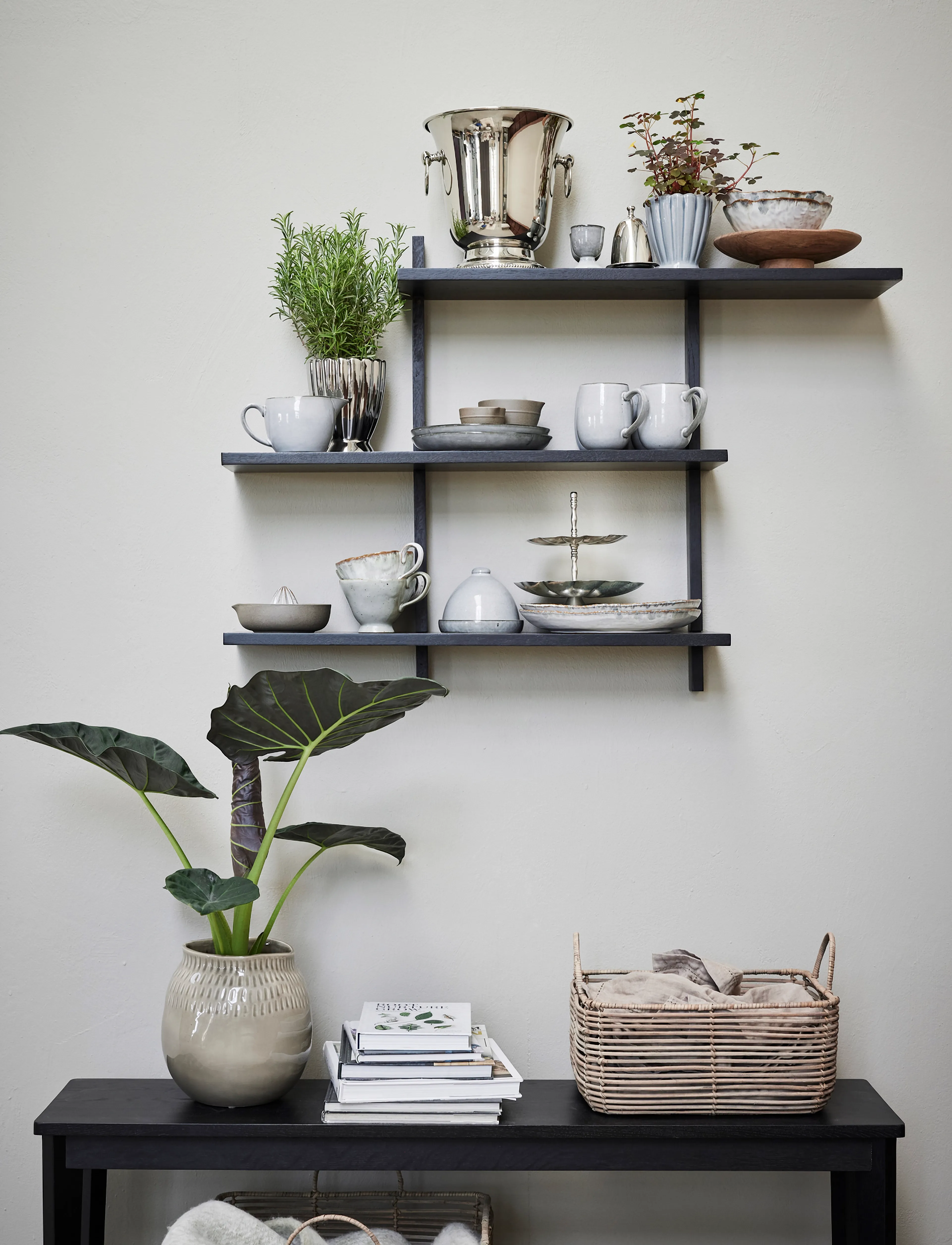 Lene Bjerre - Ellie shelf 100x20x70 cm. Black - regale und verwahrung - black - 0