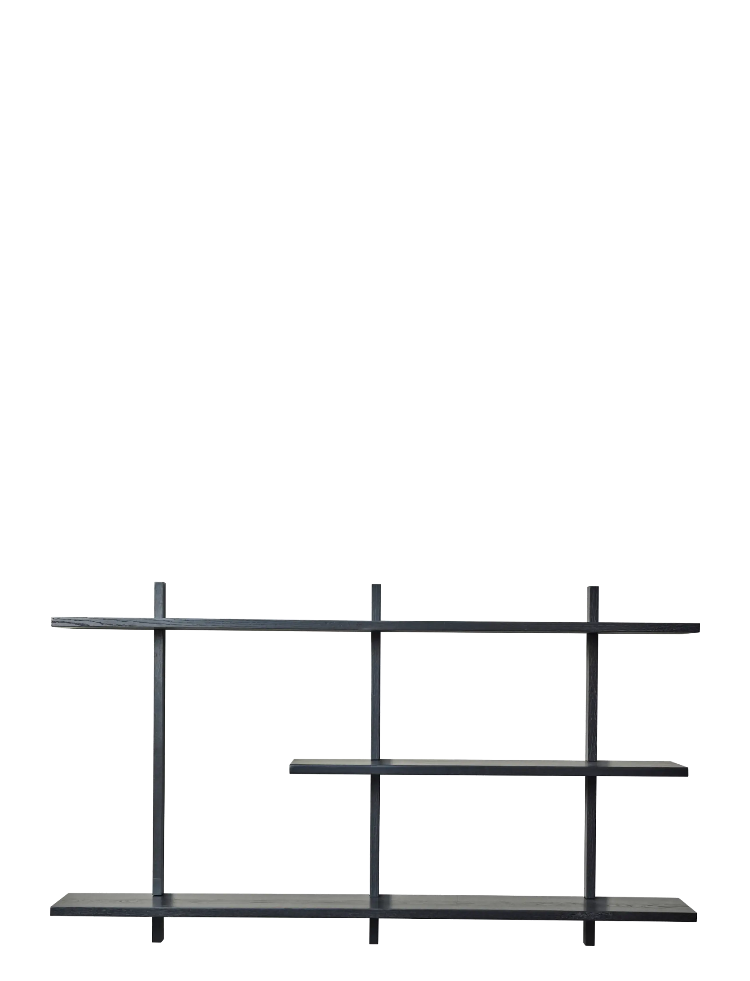 Lene Bjerre Ellie shelf 120x20x70 cm. Black - Möbel - BLACK / black