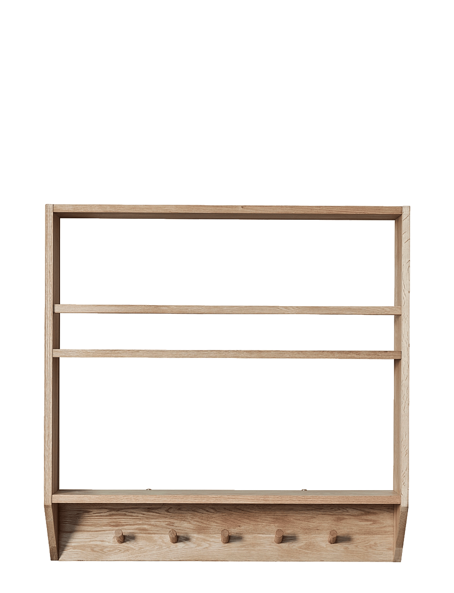 Lene Bjerre - Ellie shelf 80x16x80 cm. Natural oiled - hoiustamine ja riiulid - brown - 0