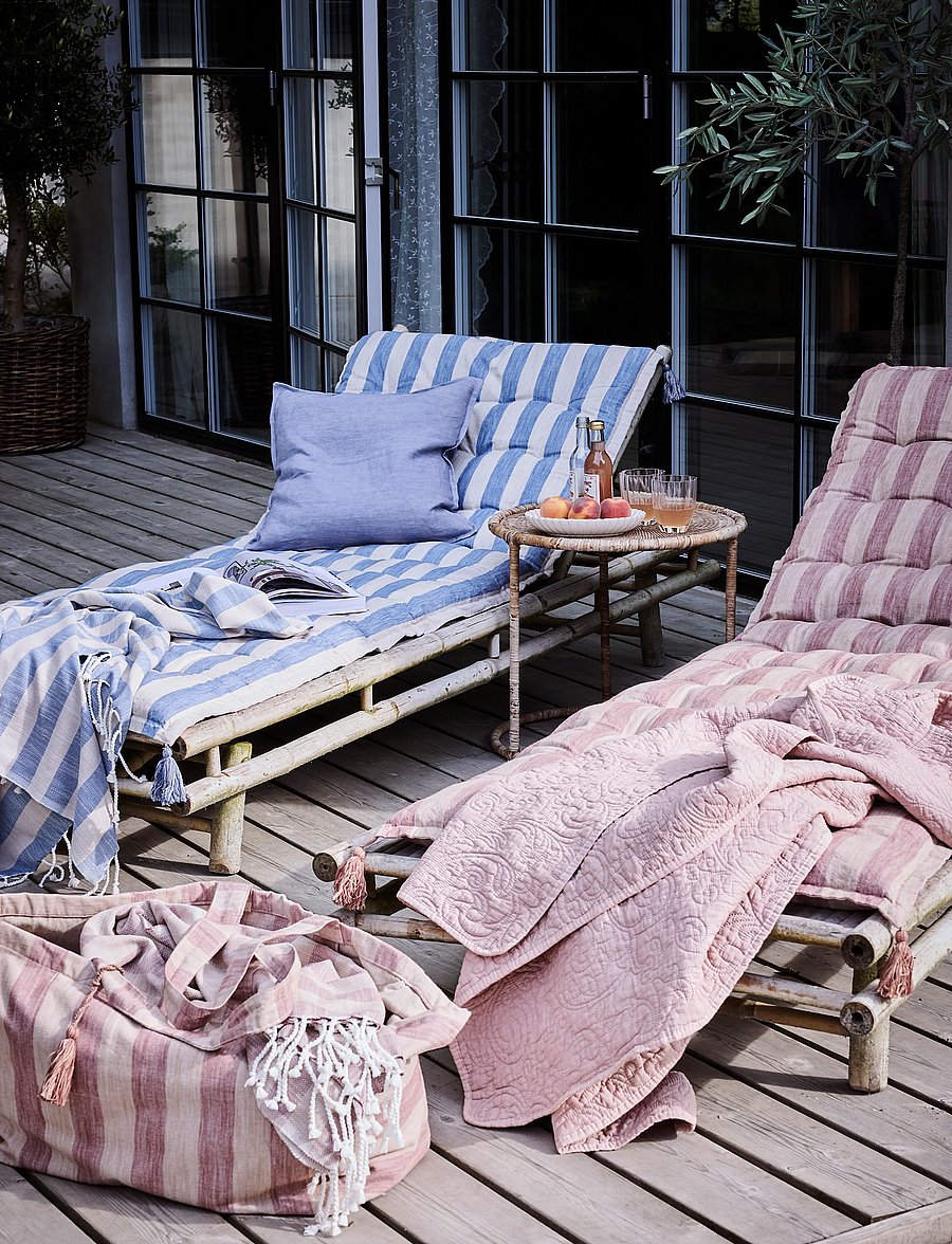 Lene Bjerre - Felima mattress 190x70x7 cm. Tigers Eye/Rose Tan - stuhlkissen - beige - 0