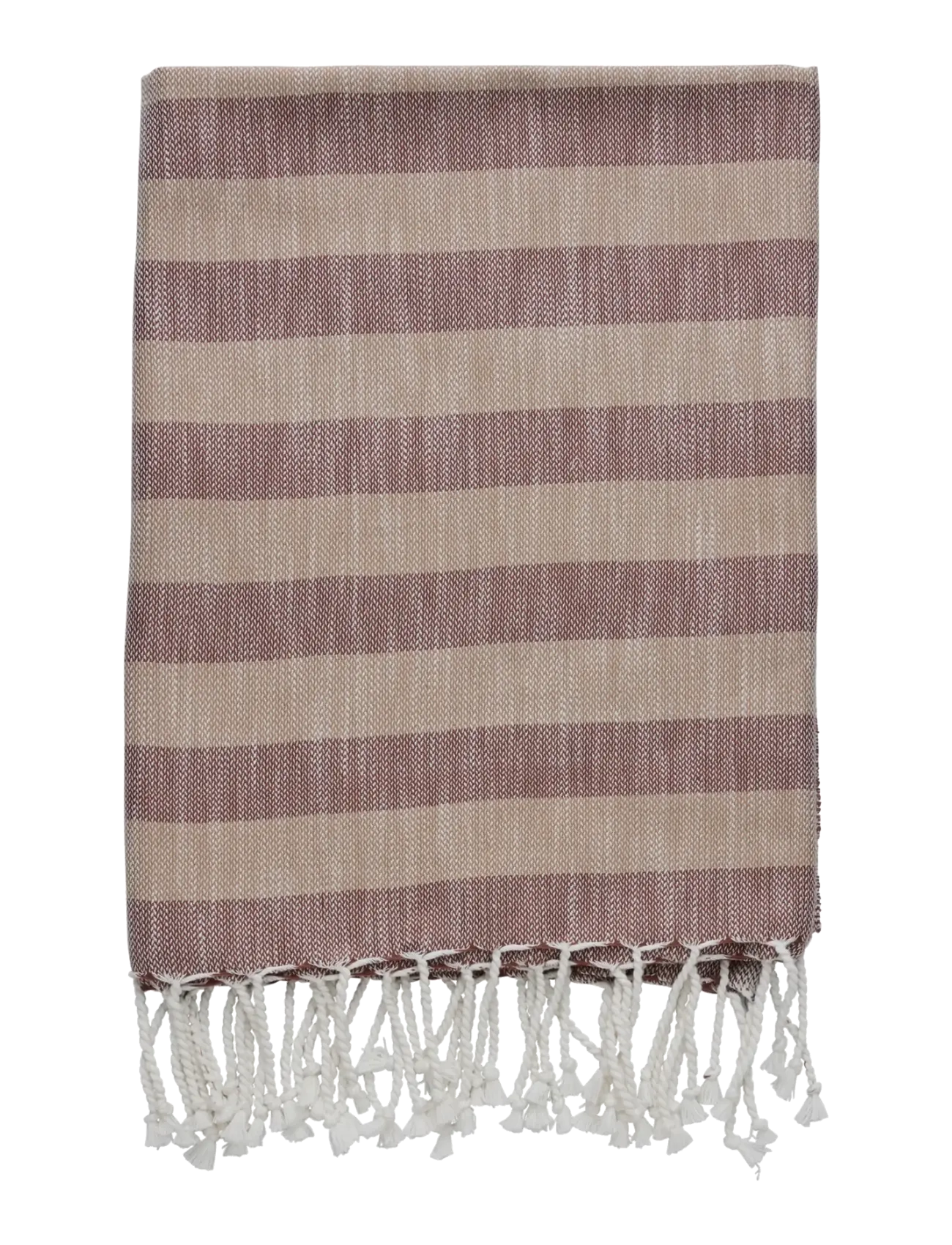 Lene Bjerre Felima Towel 180X90X Cm. Tigers Eye/Rose Tan, Beach Håndklæde, Beige, Str: 180X X 90CM