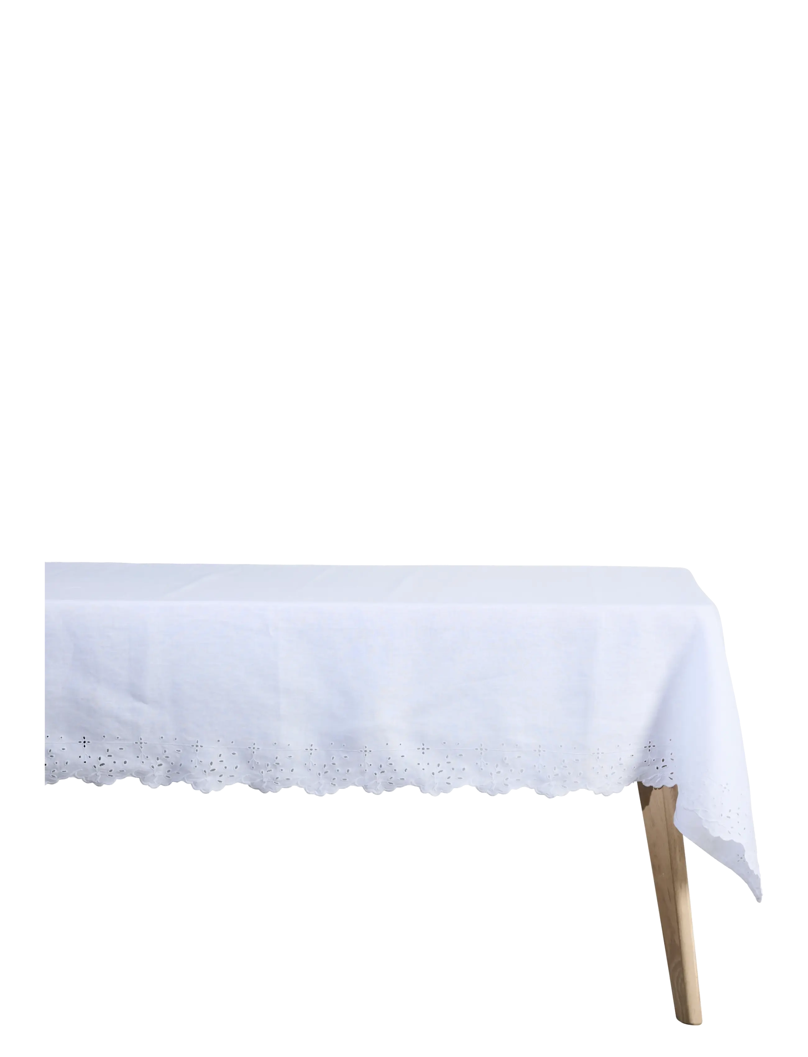 Lene Bjerre Anglaise tablecloth 220x140x cm. White - View all - WHITE / white