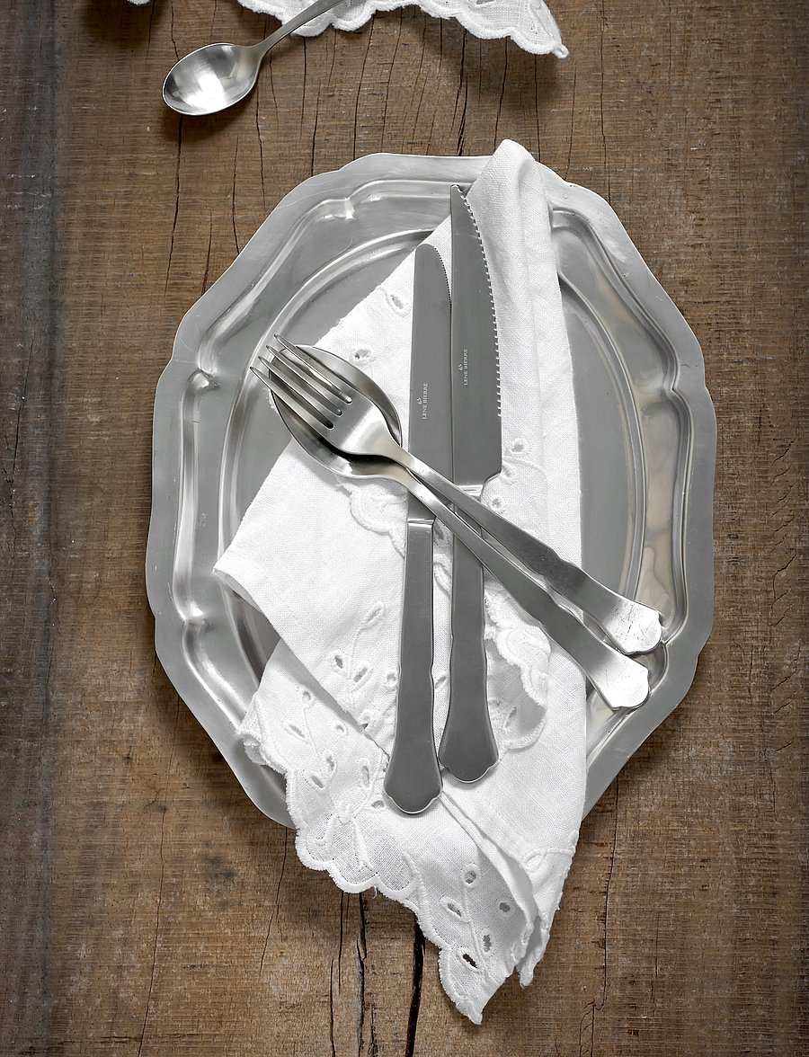 Lene Bjerre - Anglaise napkin 45x45x cm. White - linased ja puuvillased salvrätikud - white - 0