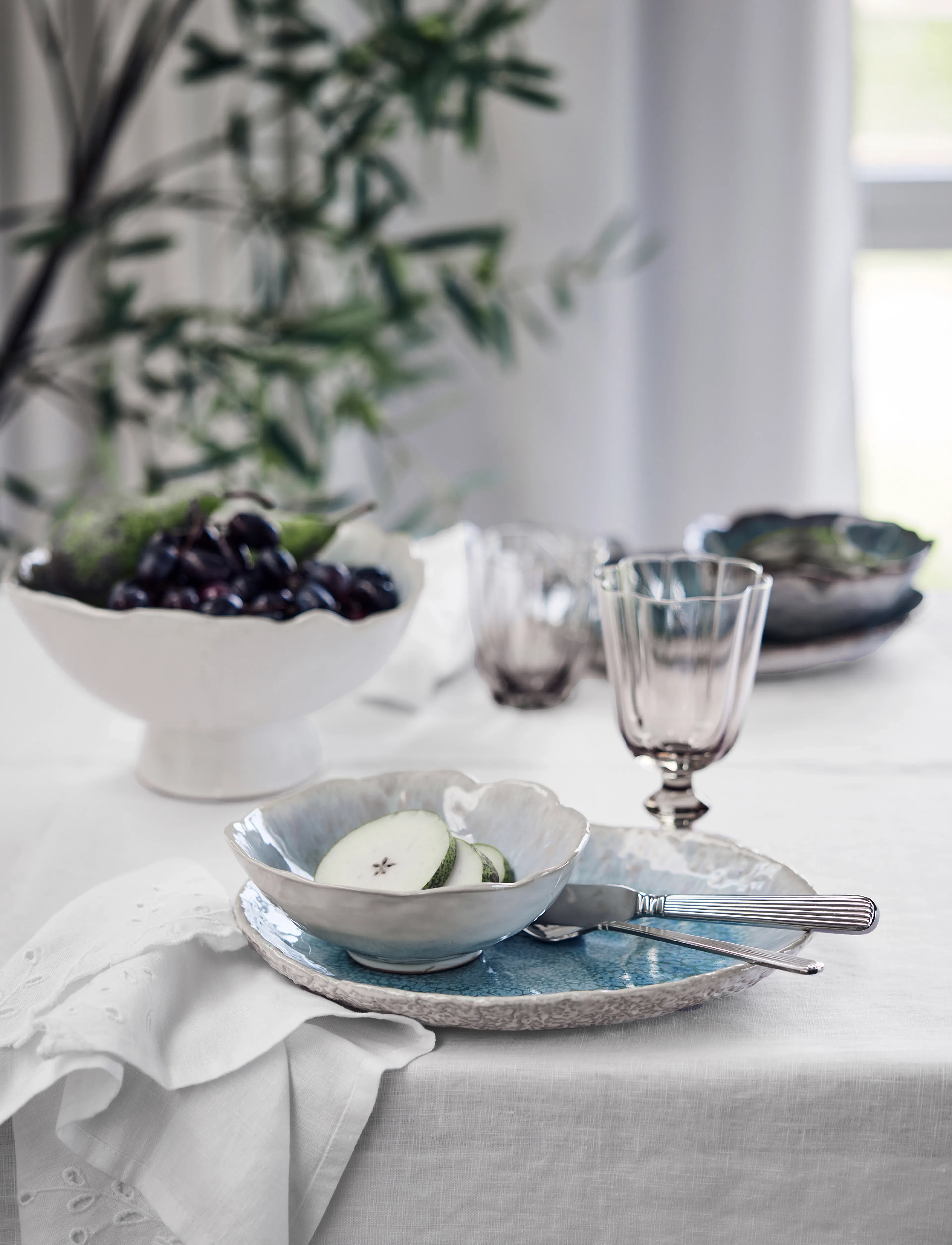 Lene Bjerre - Anglaise napkin 45x45x cm. White - linased ja puuvillased salvrätikud - white - 4