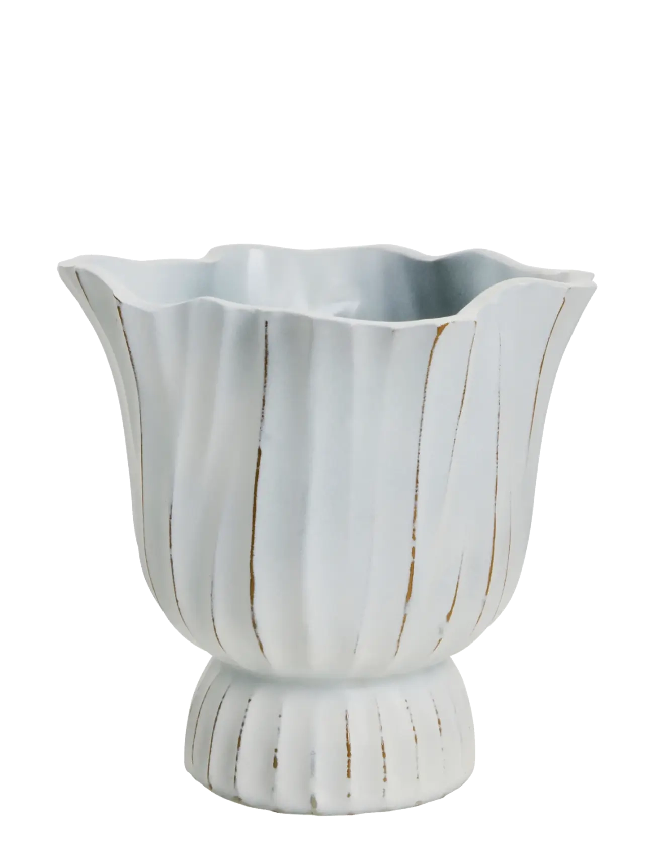 Lene Bjerre Palazzo flower pot 20x18.5x19 cm. White - Jõulukingid - WHITE / white