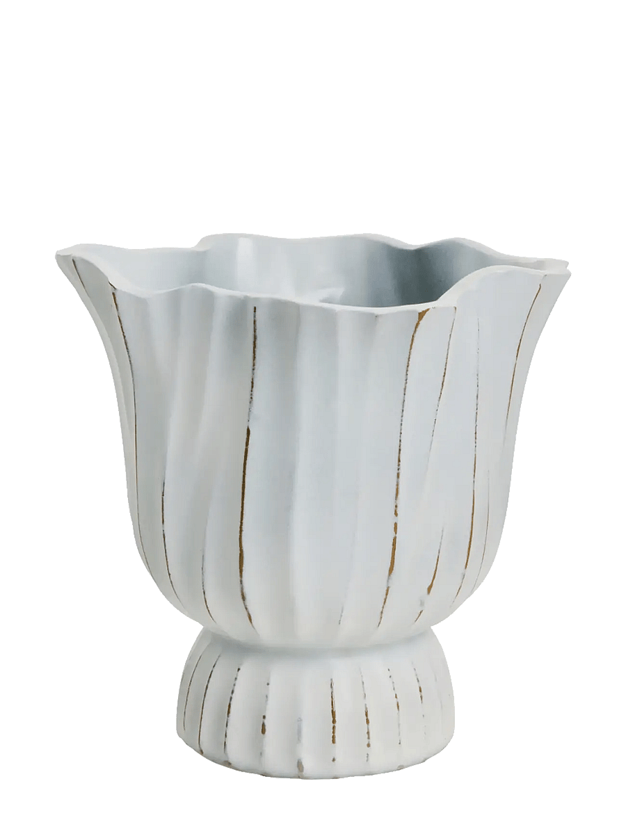 Lene Bjerre - Palazzo flower pot 20x18.5x19 cm. White - lillepotid - white - 1