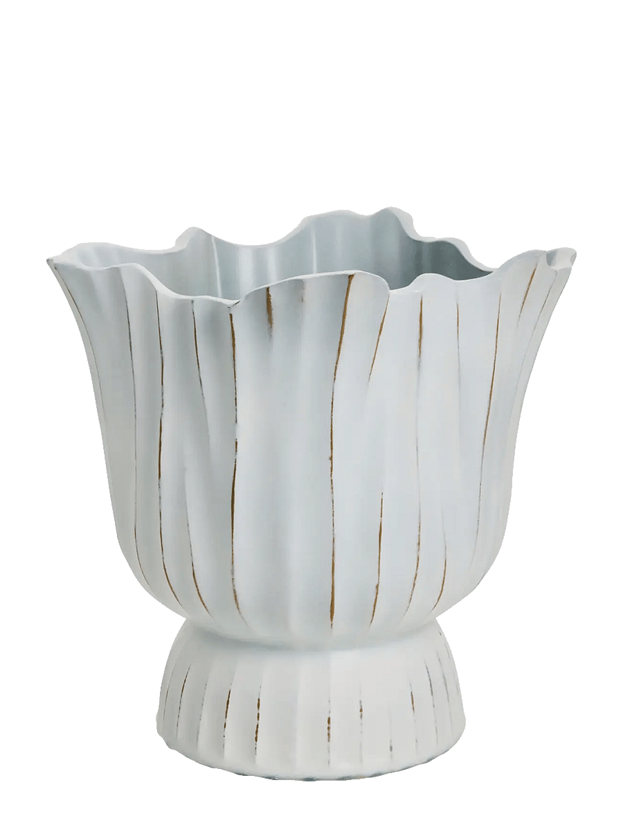 Lene Bjerre - Palazzo flower pot 24x23.5x23.5 cm. White - lillepotid - white - 0