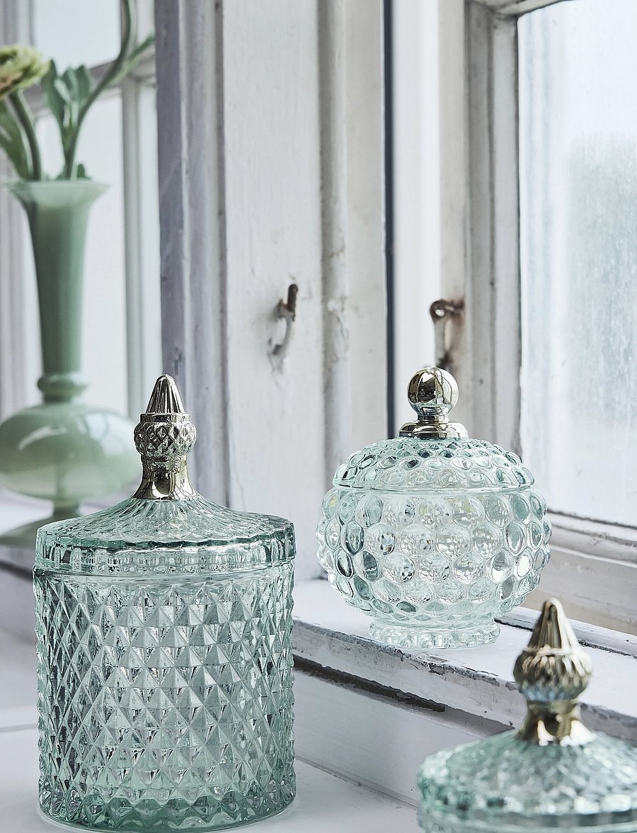 Lene Bjerre - Miya jar 10x10x11 cm. L. Green - säilituspurgid - green - 0