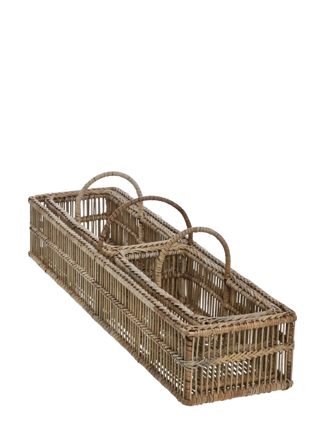 Lene Bjerre Nille basket 60x16x9 cm. L.  Nature - Lene Bjerre - BEIGE / beige