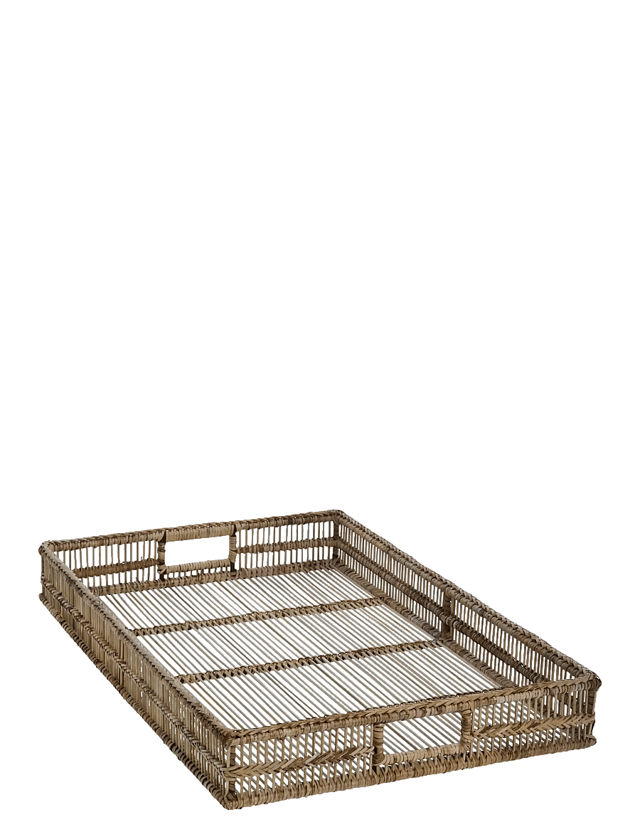 Lene Bjerre - Nille tray 60x40x8 cm. L. Nature - kandikud - beige - 1