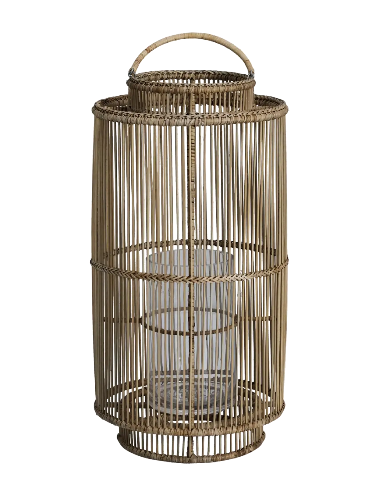Lene Bjerre Nille Lantern 25X25X50 Cm. L. Nature, Indendørs lanterne, Beige, Str: 25X 50X 25CM