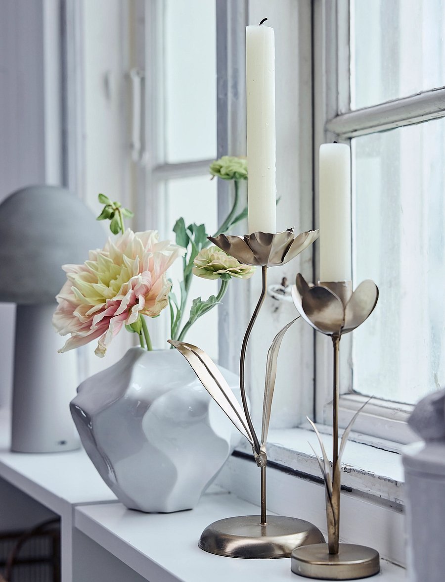 Lene Bjerre - Jinia vase 17.5x17.5x15 cm. White - vasen - white - 0