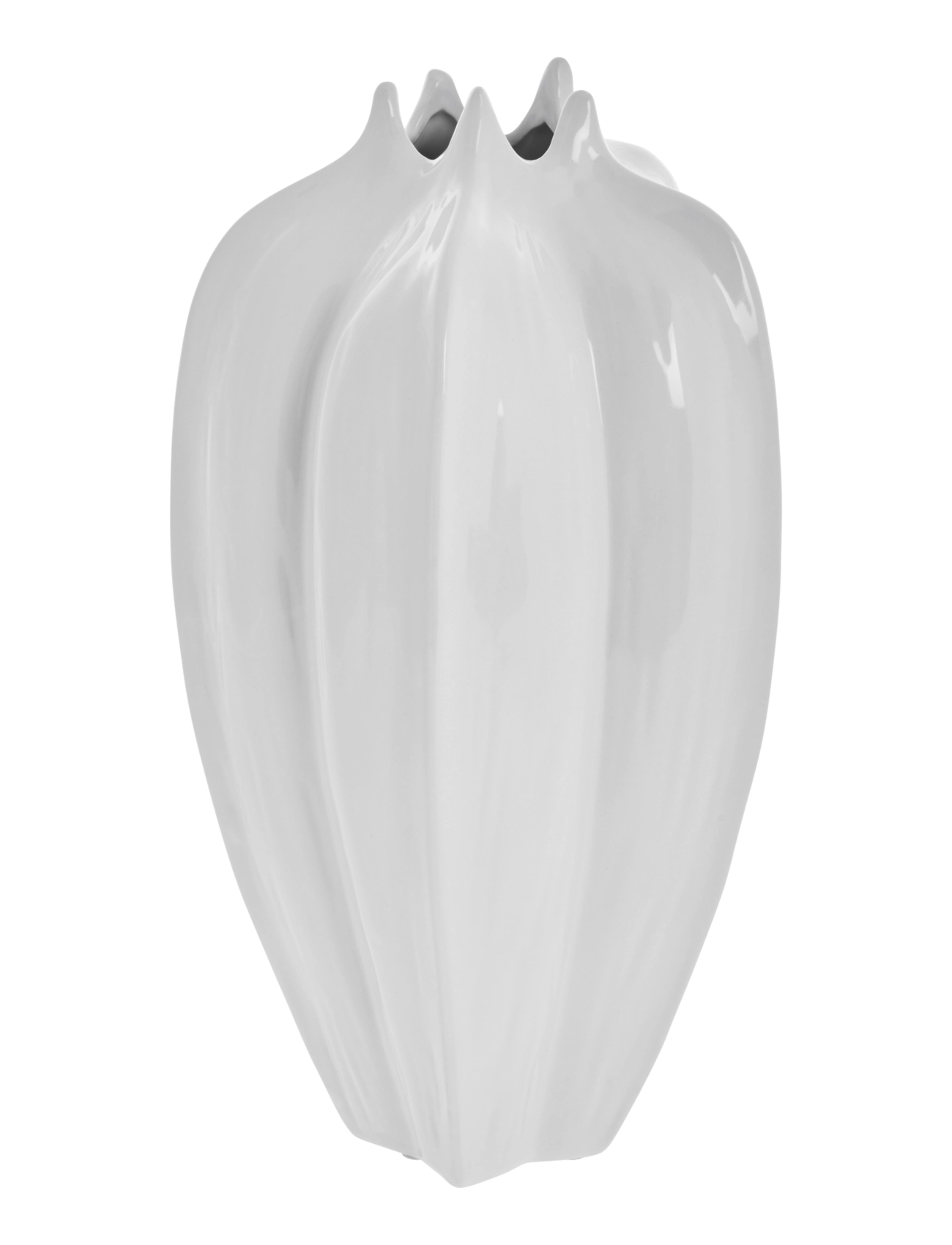 Lene Bjerre Jielle Vase 20X20X36.5 cm. White, 20X 36.5X 20 cm, White, Vases > Other Vases, Unisex