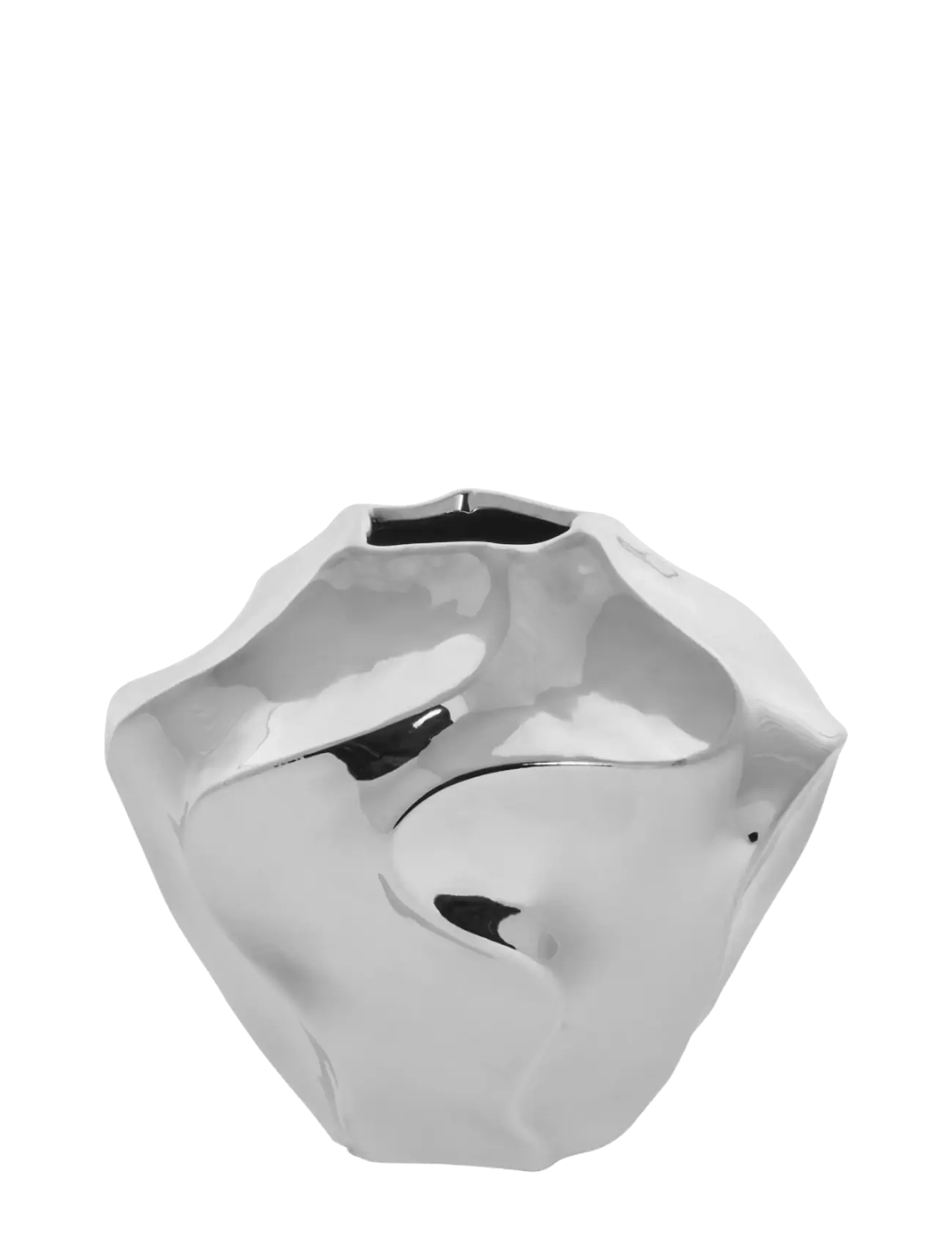 Lene Bjerre Jinia vase 17.5x17.5x15 cm. Silver - View all - SILVER / silver