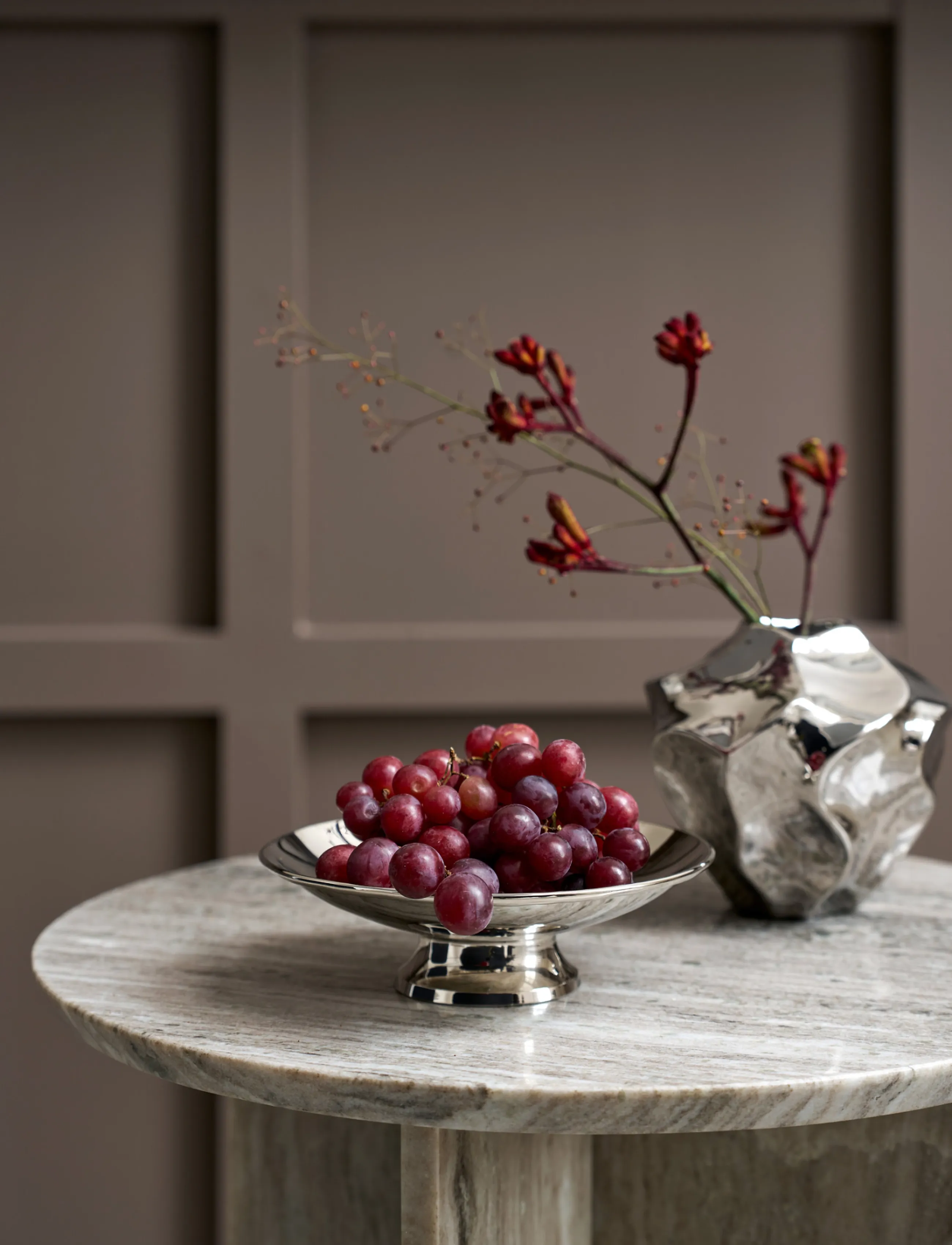 Lene Bjerre Jinia Vase 17.5X17.5X15 cm. Silver, 17.5X 15X 17.5 cm, Silver, Vases > Other Vases, Unisex