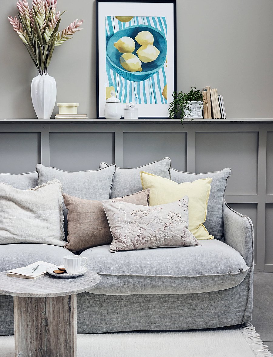 Lene Bjerre - Visilia cushion cover 60x40x cm. Linen - padjakatted - beige - 2